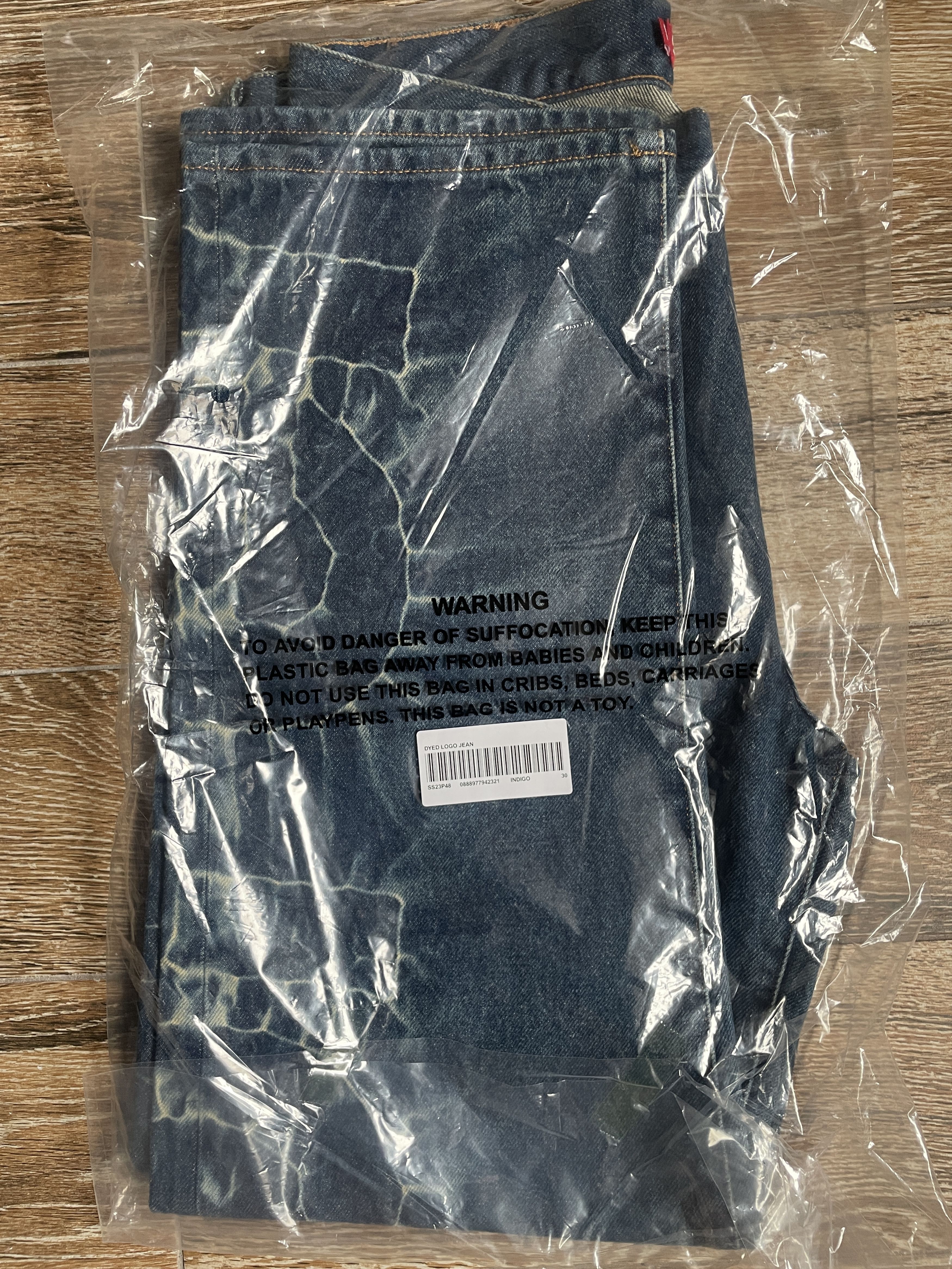 Supreme Supreme Shibori Jean Rigid Indigo Size 30 Denim NEW SS23 Size US 30 / EU 46 - 12 Thumbnail