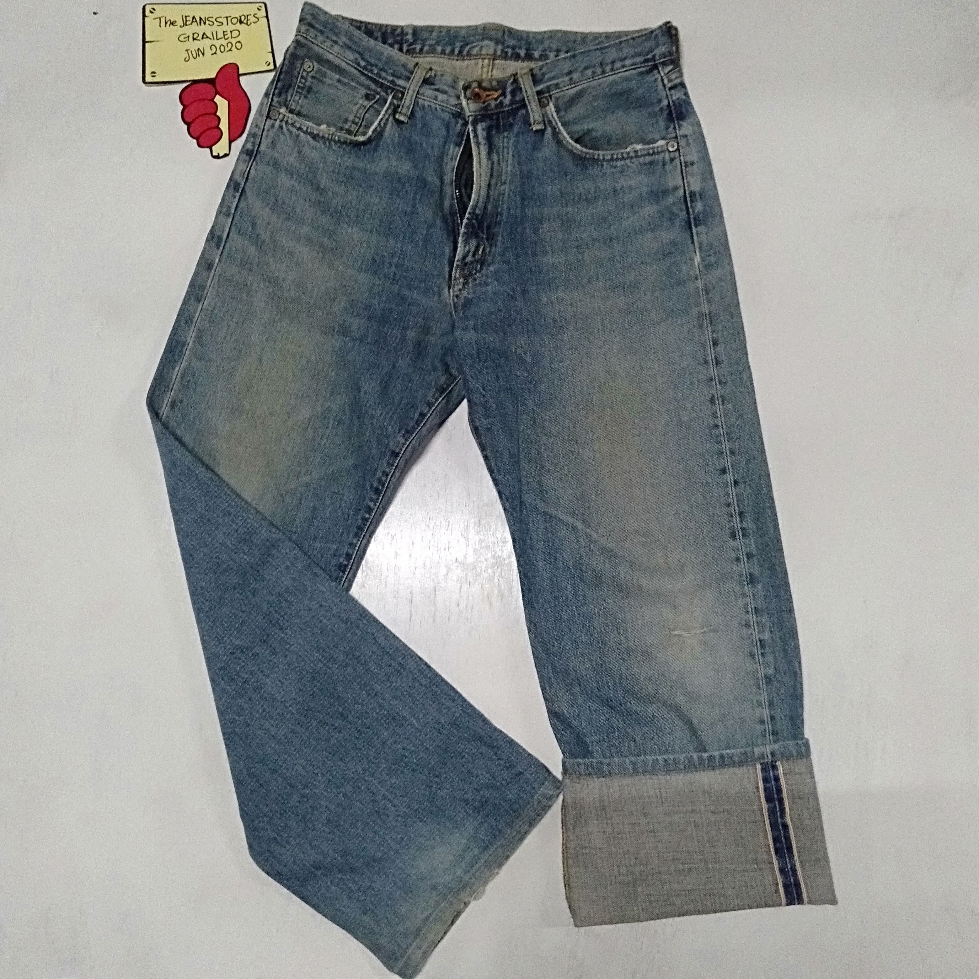 Edwin × Japanese Brand × Vintage vintage Edwin lot 505x distressed selvedge jeans japan Size US 31 - 2 Thumbnail