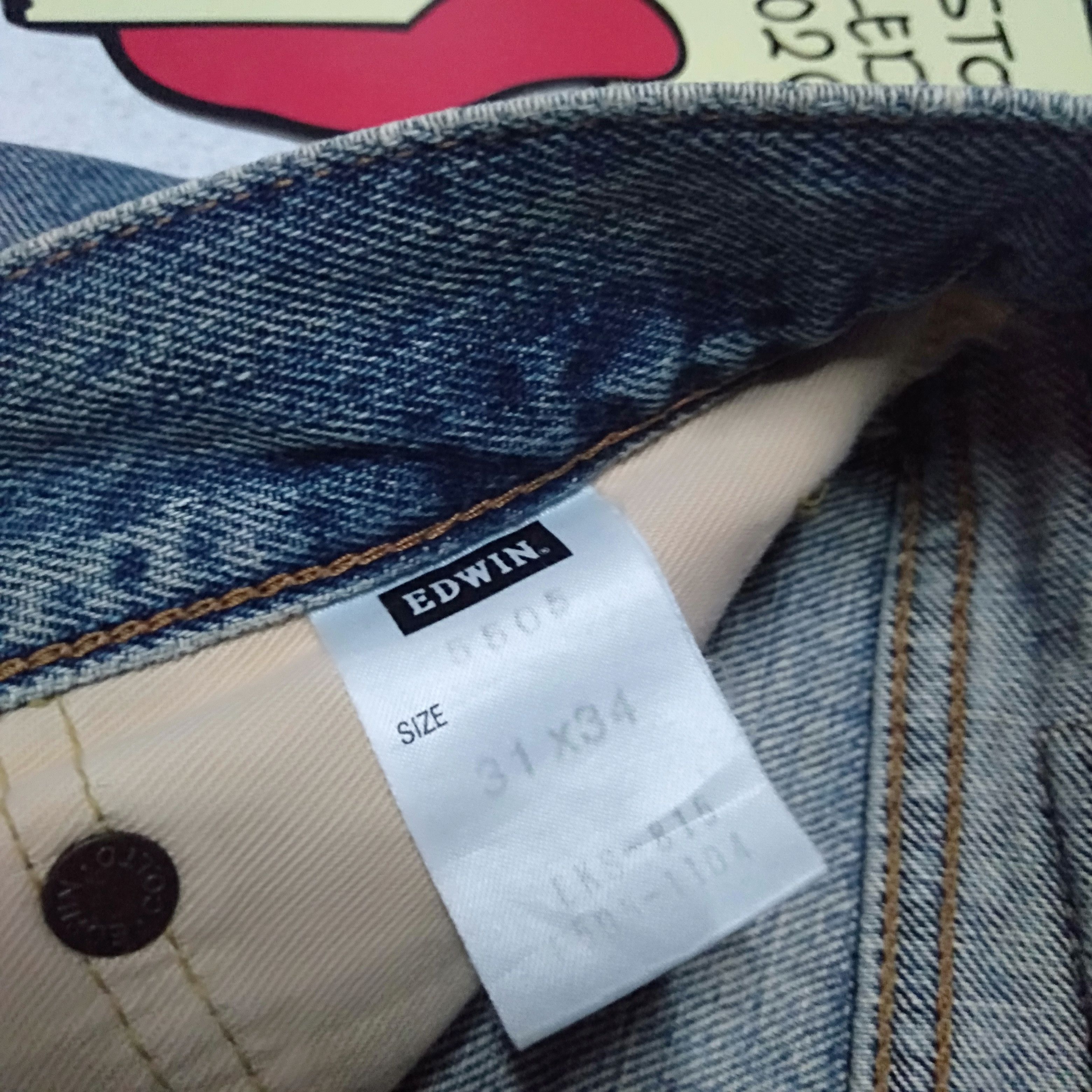 Edwin × Japanese Brand × Vintage vintage Edwin lot 505x distressed selvedge jeans japan Size US 31 - 11 Thumbnail