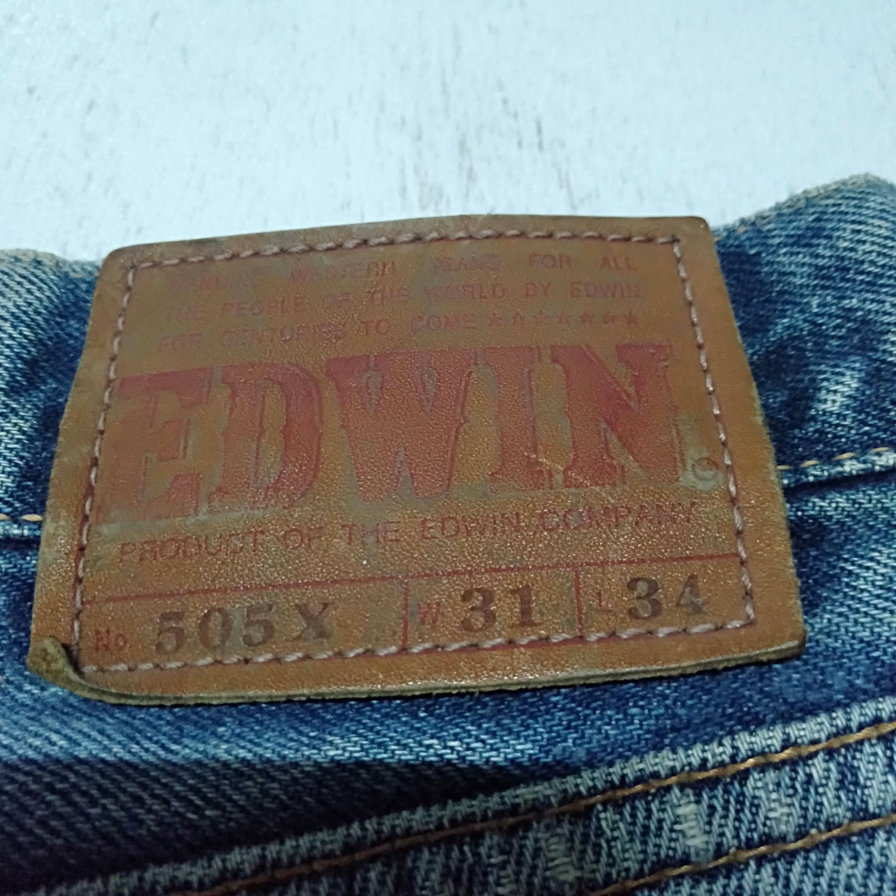 Edwin × Japanese Brand × Vintage vintage Edwin lot 505x distressed selvedge jeans japan Size US 31 - 10 Thumbnail