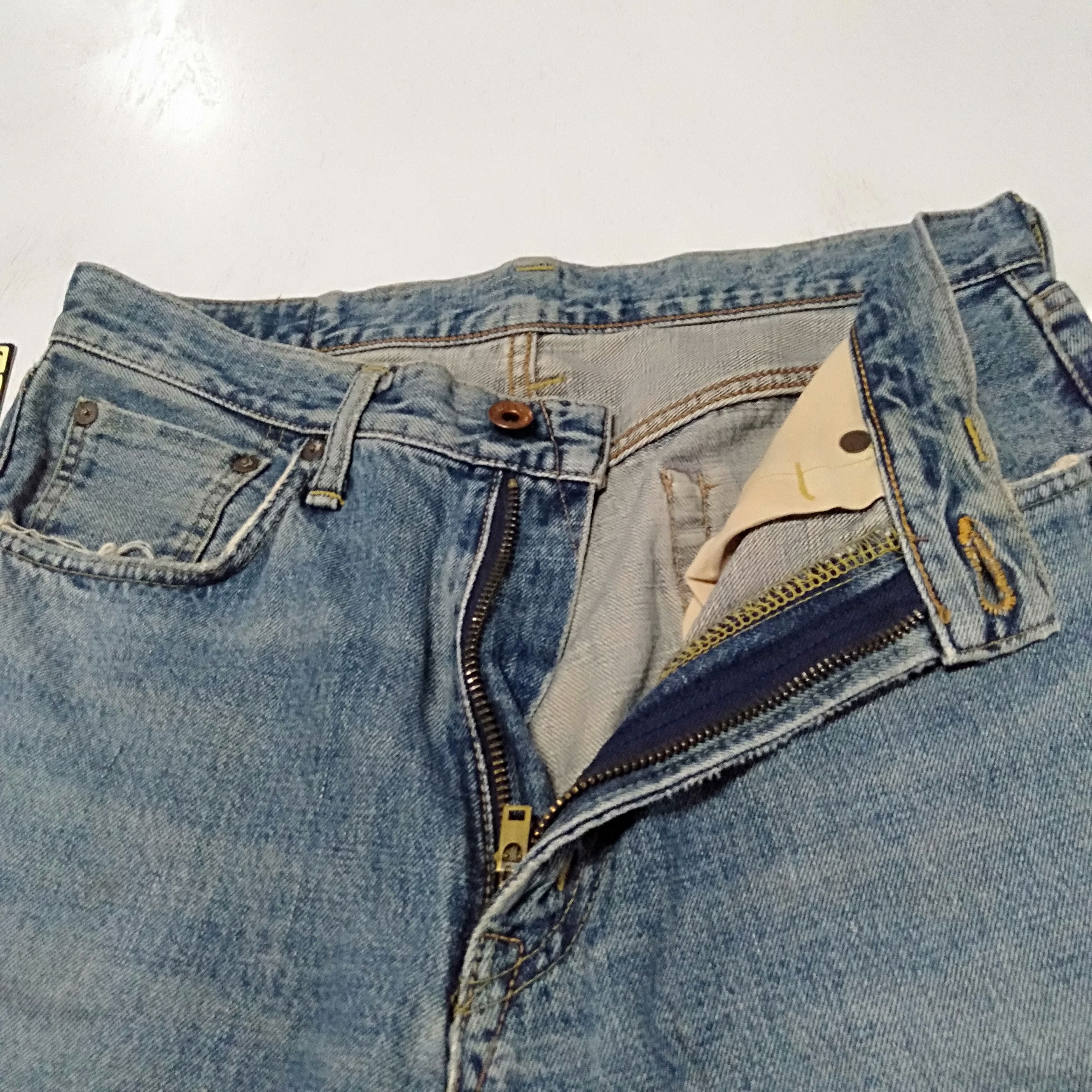 Edwin × Japanese Brand × Vintage vintage Edwin lot 505x distressed selvedge jeans japan Size US 31 - 6 Thumbnail