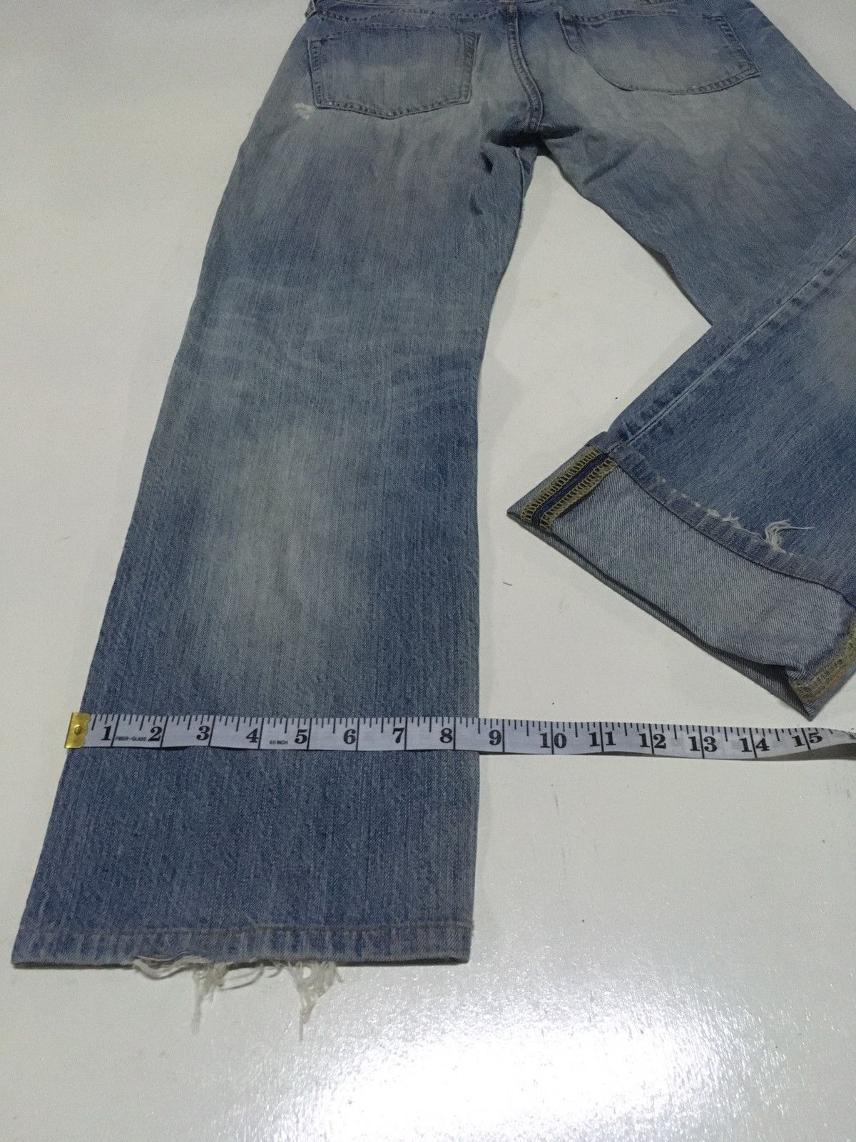 Uniqlo × Vintage Vintage uniqlo distressed jeans Size US 33 - 7 Thumbnail