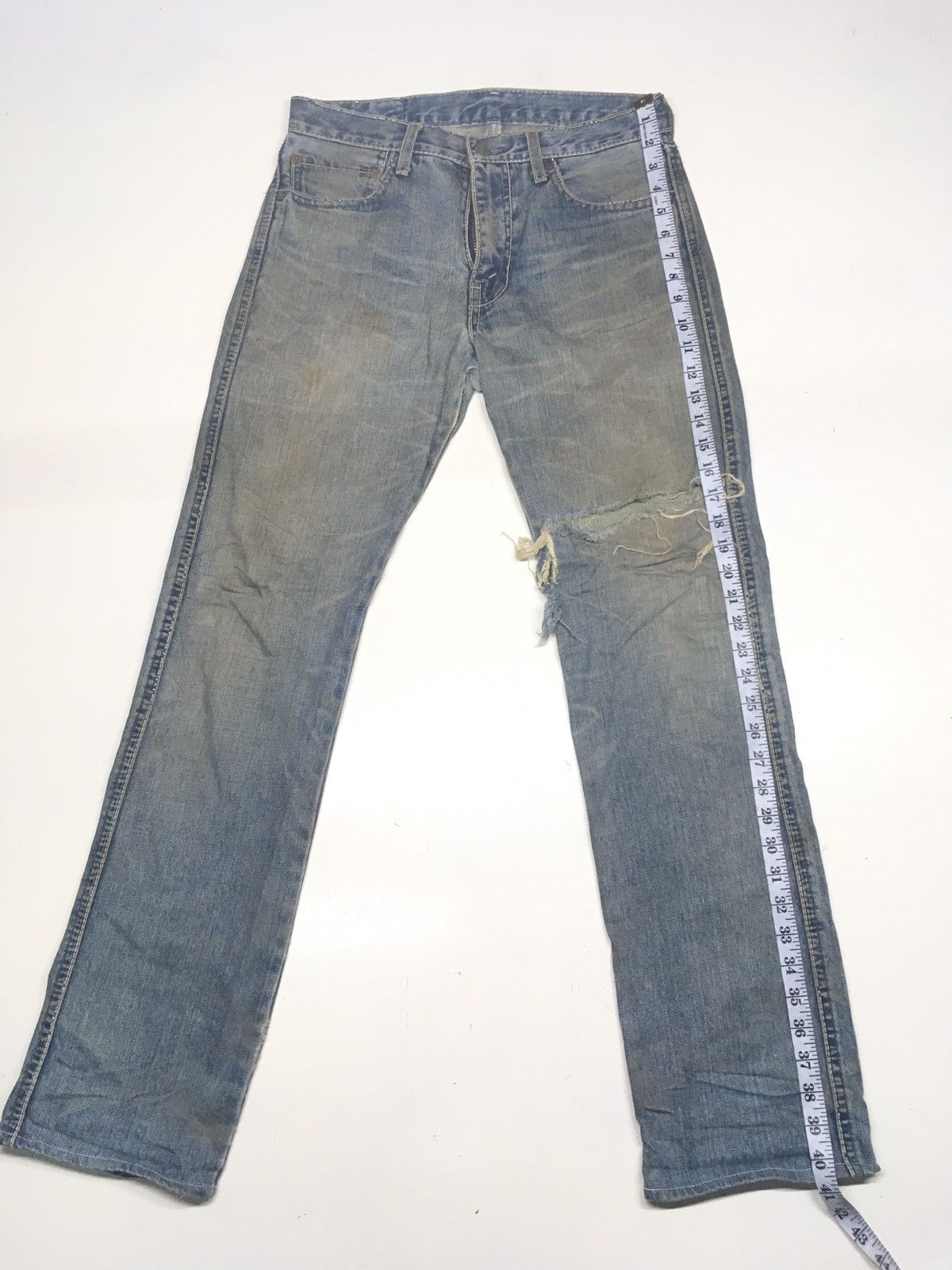 Levi's × Vintage Vintage Levi’s red loop distressed denim Size US 32 / EU 48 - 2 Thumbnail