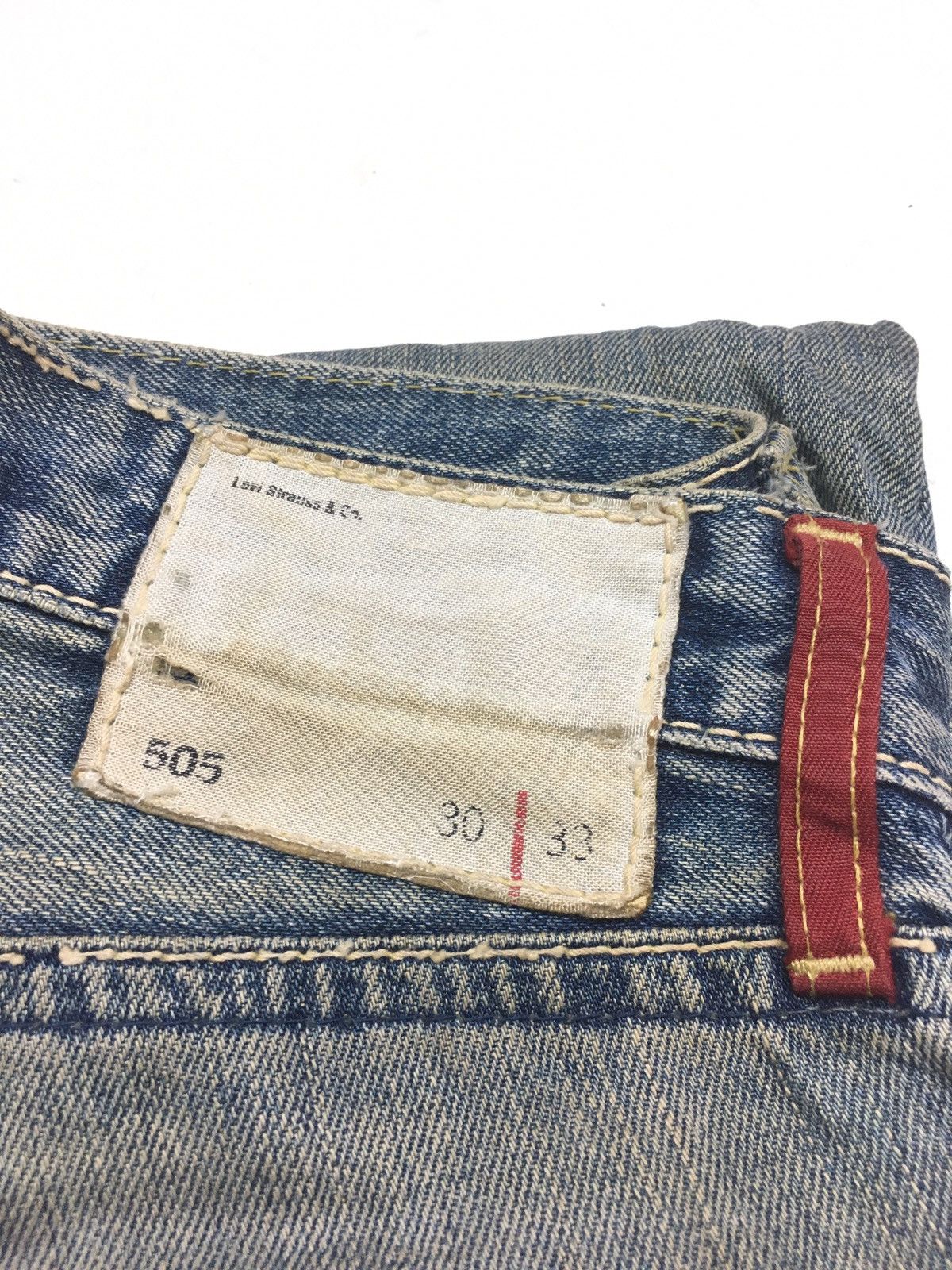 Levi's × Vintage Vintage Levi’s red loop distressed denim Size US 32 / EU 48 - 11 Thumbnail