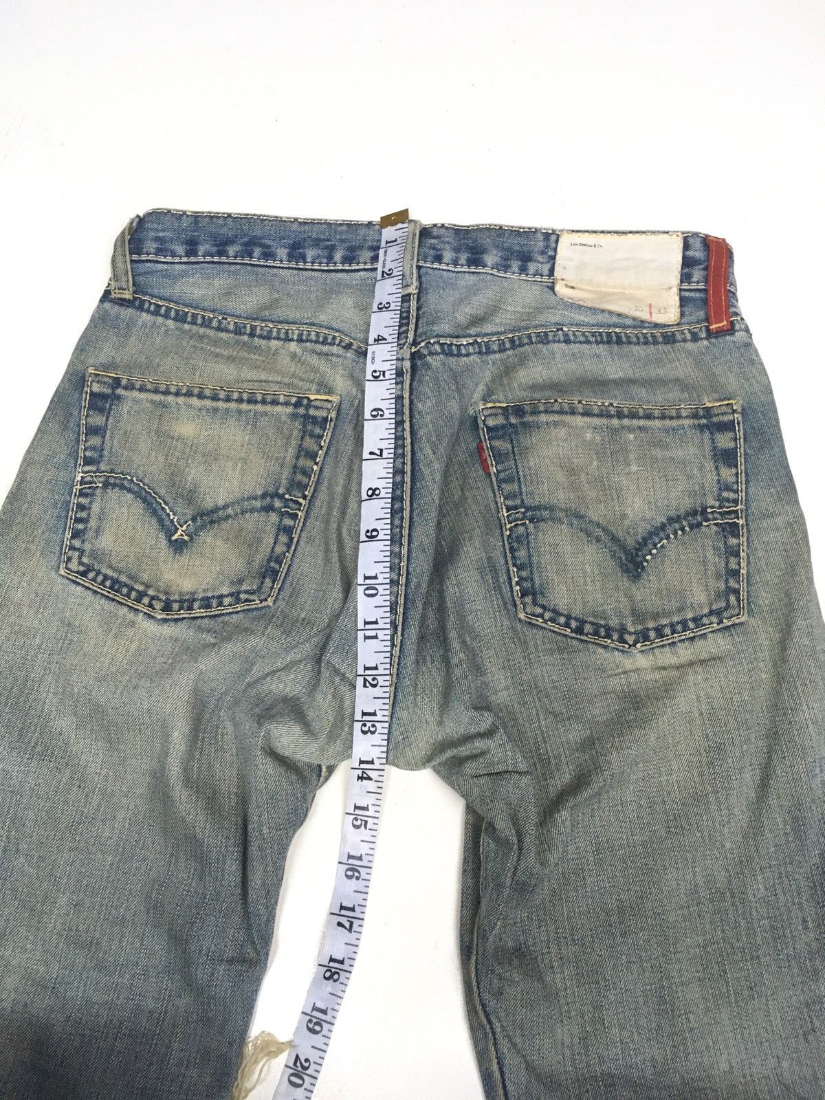 Levi's × Vintage Vintage Levi’s red loop distressed denim Size US 32 / EU 48 - 8 Thumbnail