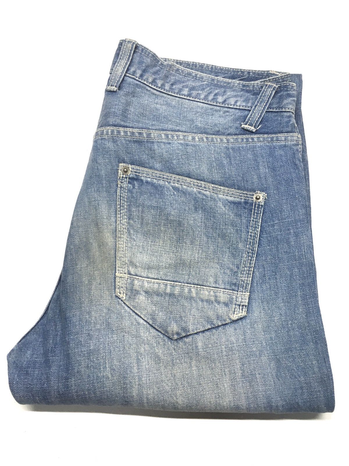 Japanese Brand × Vintage Yevs distressed denime japan Size US 33 - 1 Thumbnail