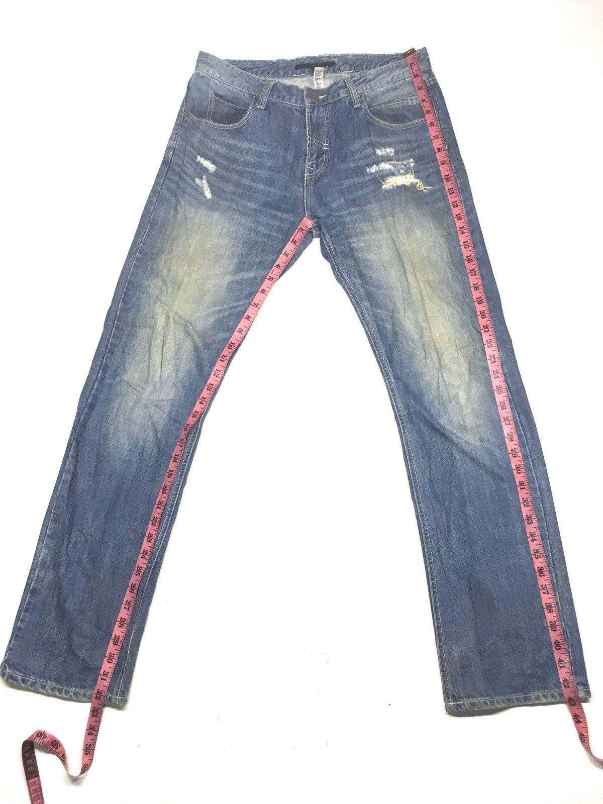 Japanese Brand × Vintage Yevs distressed denime japan Size US 33 - 2 Thumbnail