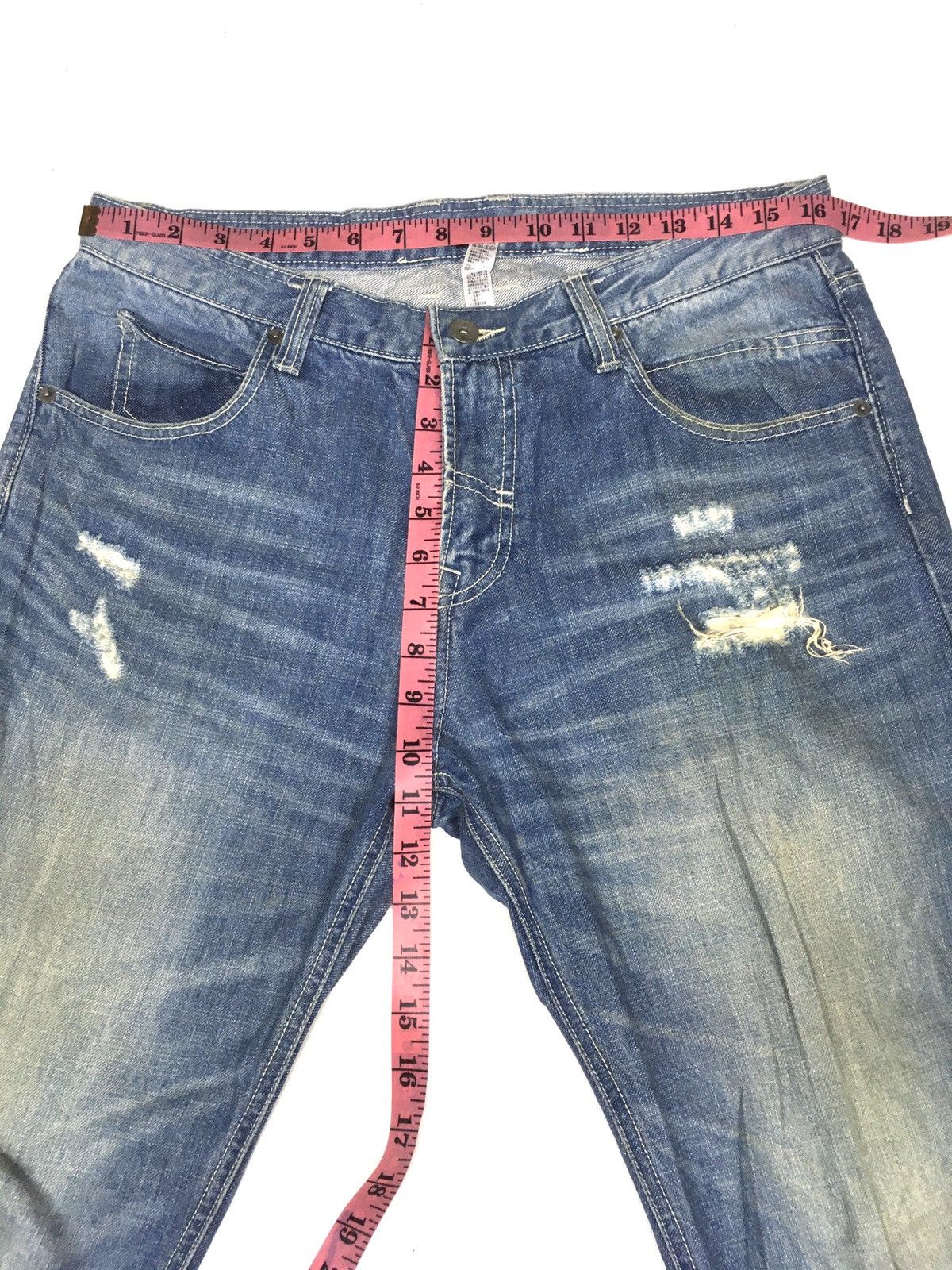 Japanese Brand × Vintage Yevs distressed denime japan Size US 33 - 3 Thumbnail