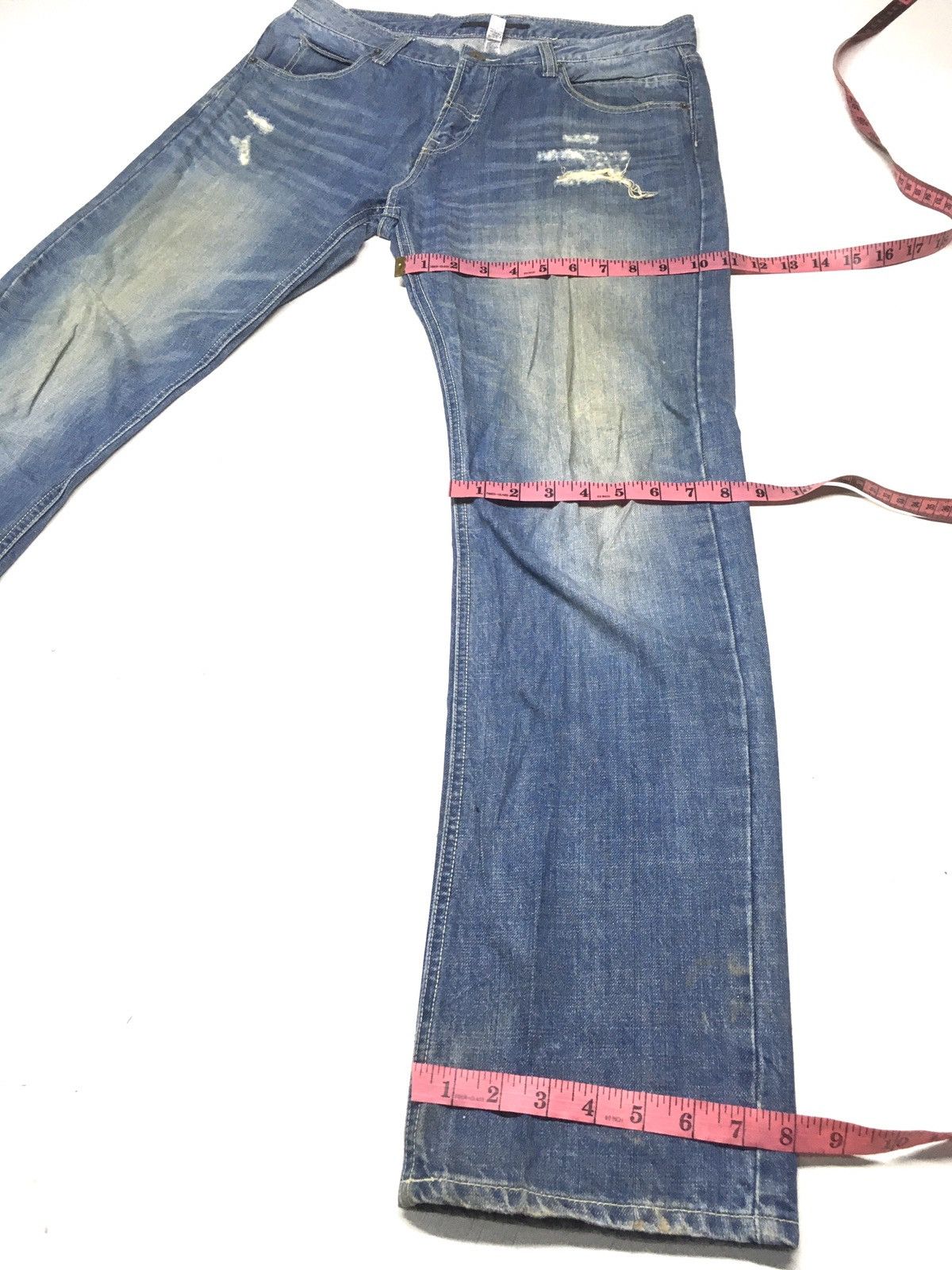 Japanese Brand × Vintage Yevs distressed denime japan Size US 33 - 4 Thumbnail