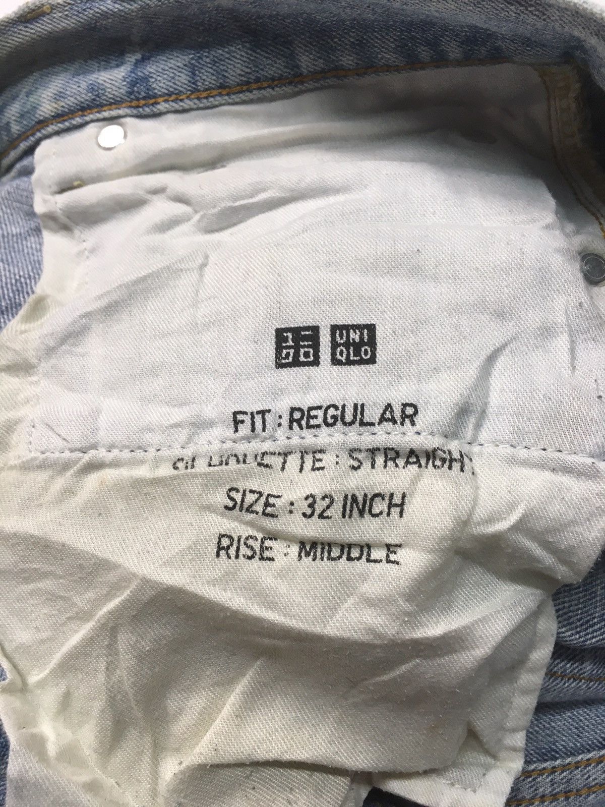 Japanese Brand × Uniqlo × Vintage Vintage uniqlo regular fit, distressed selvage jeans japan Size US 32 / EU 48 - 14 Thumbnail