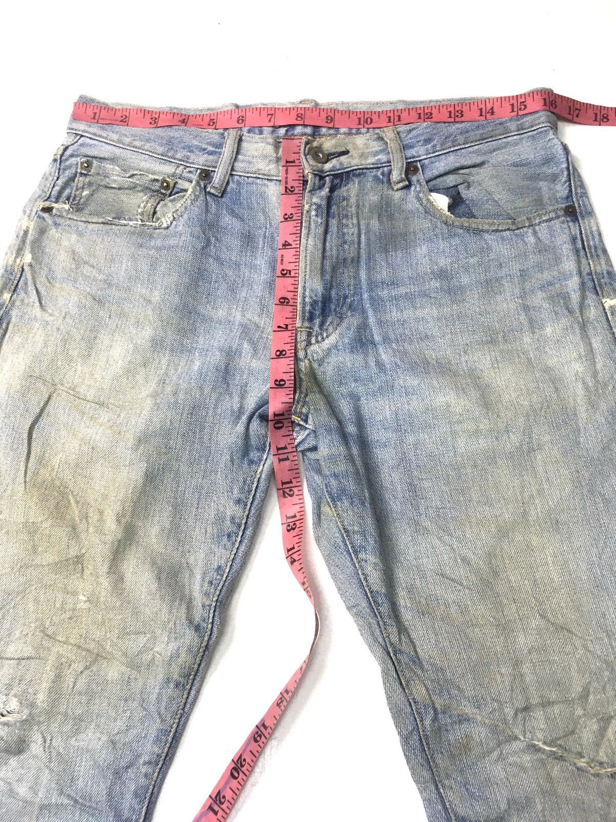Japanese Brand × Uniqlo × Vintage Vintage uniqlo regular fit, distressed selvage jeans japan Size US 32 / EU 48 - 3 Thumbnail