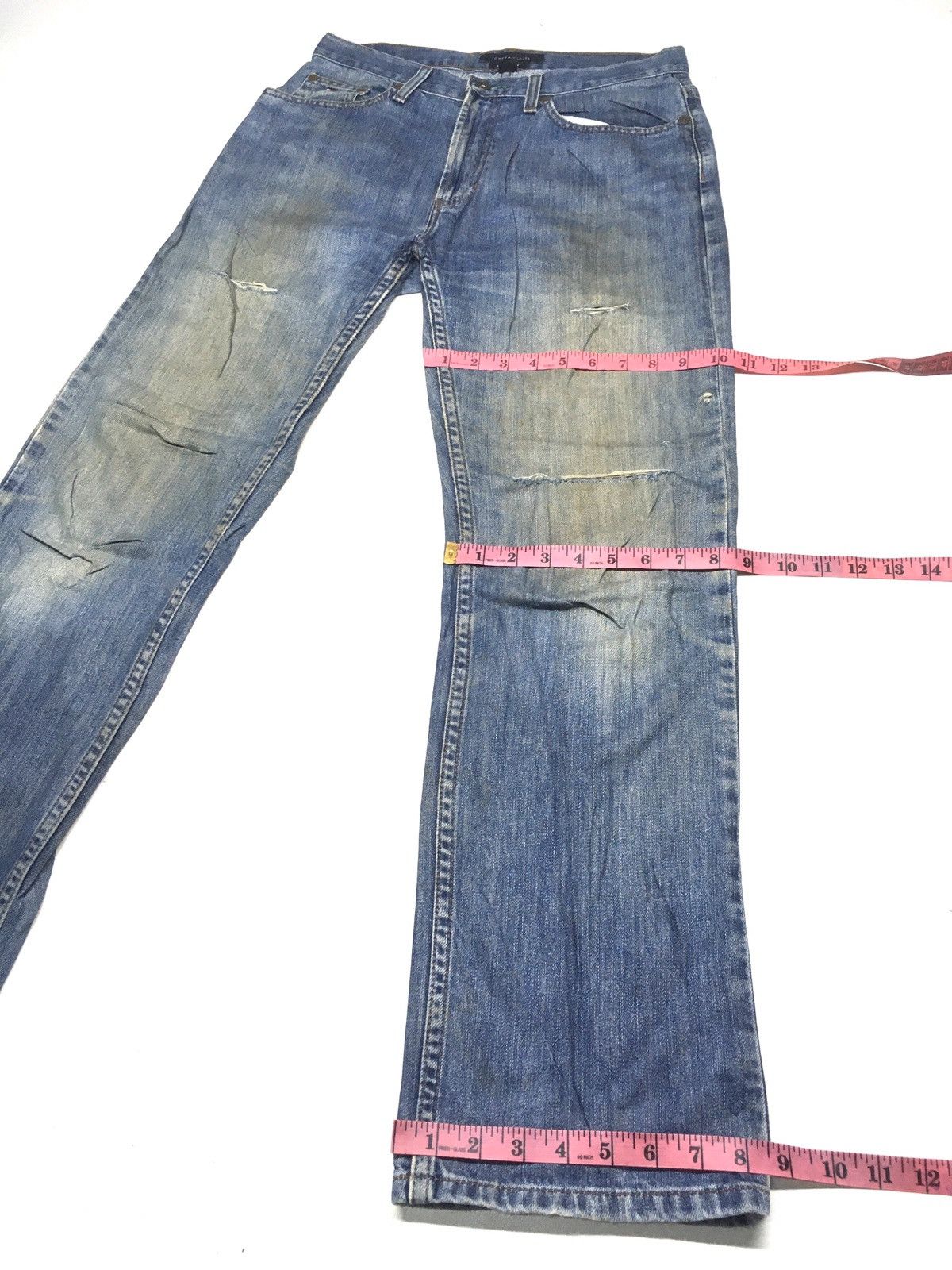 Tommy Hilfiger × Vintage Vintage Tommy Hilfiger classic fit distressed denim Size US 31 - 4 Thumbnail