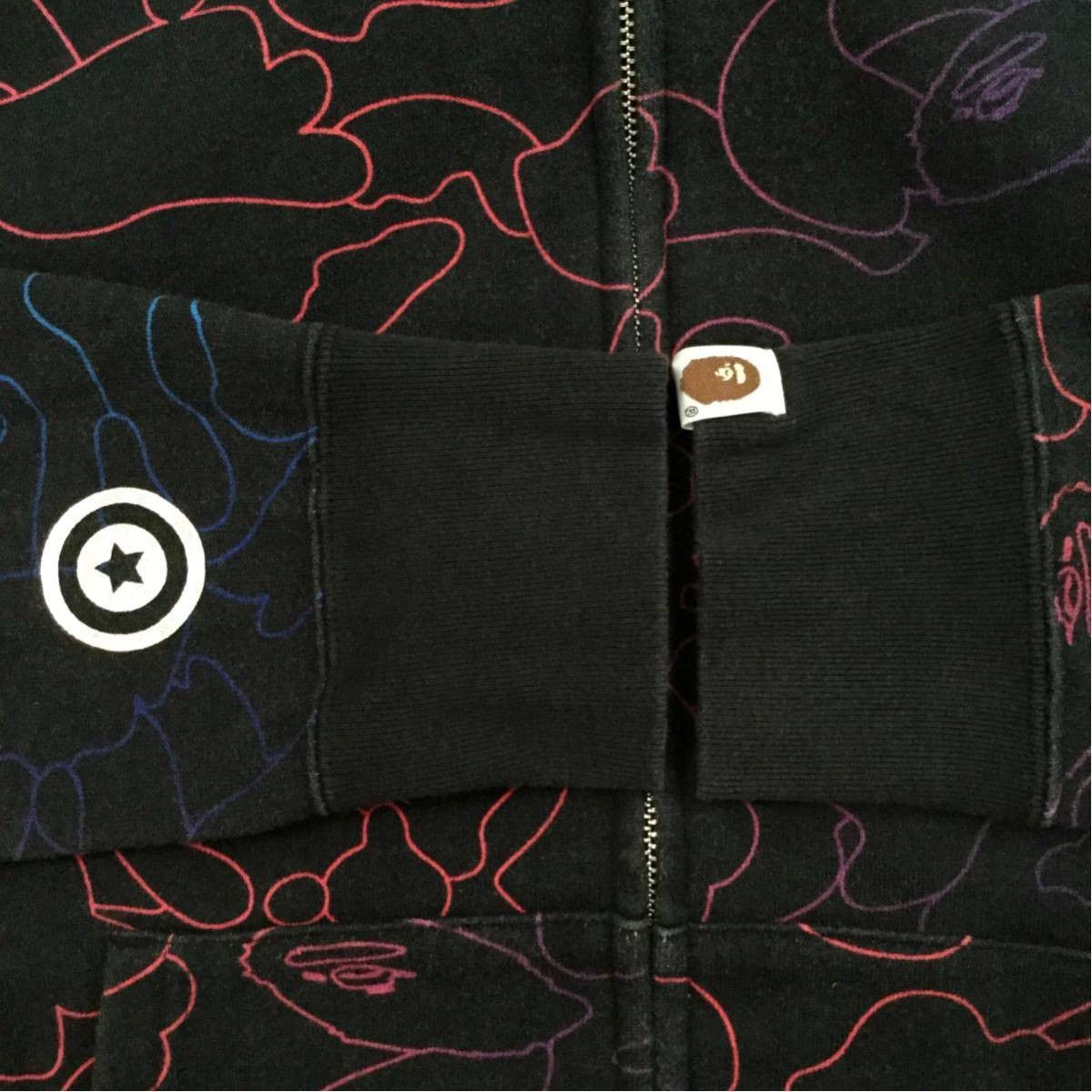 Bape BAPE pencil neon camo Shark full zip hoodie ape Size US S / EU 44-46 / 1 - 6 Thumbnail