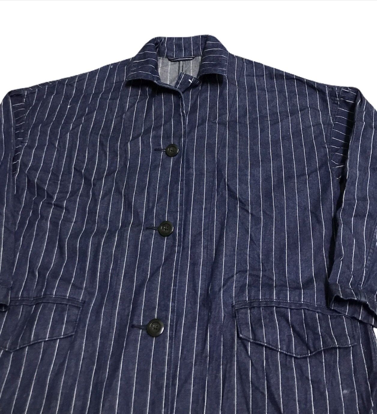 Uniqlo GU big logo stripes long jacket Size US S / EU 44-46 / 1 - 4 Thumbnail