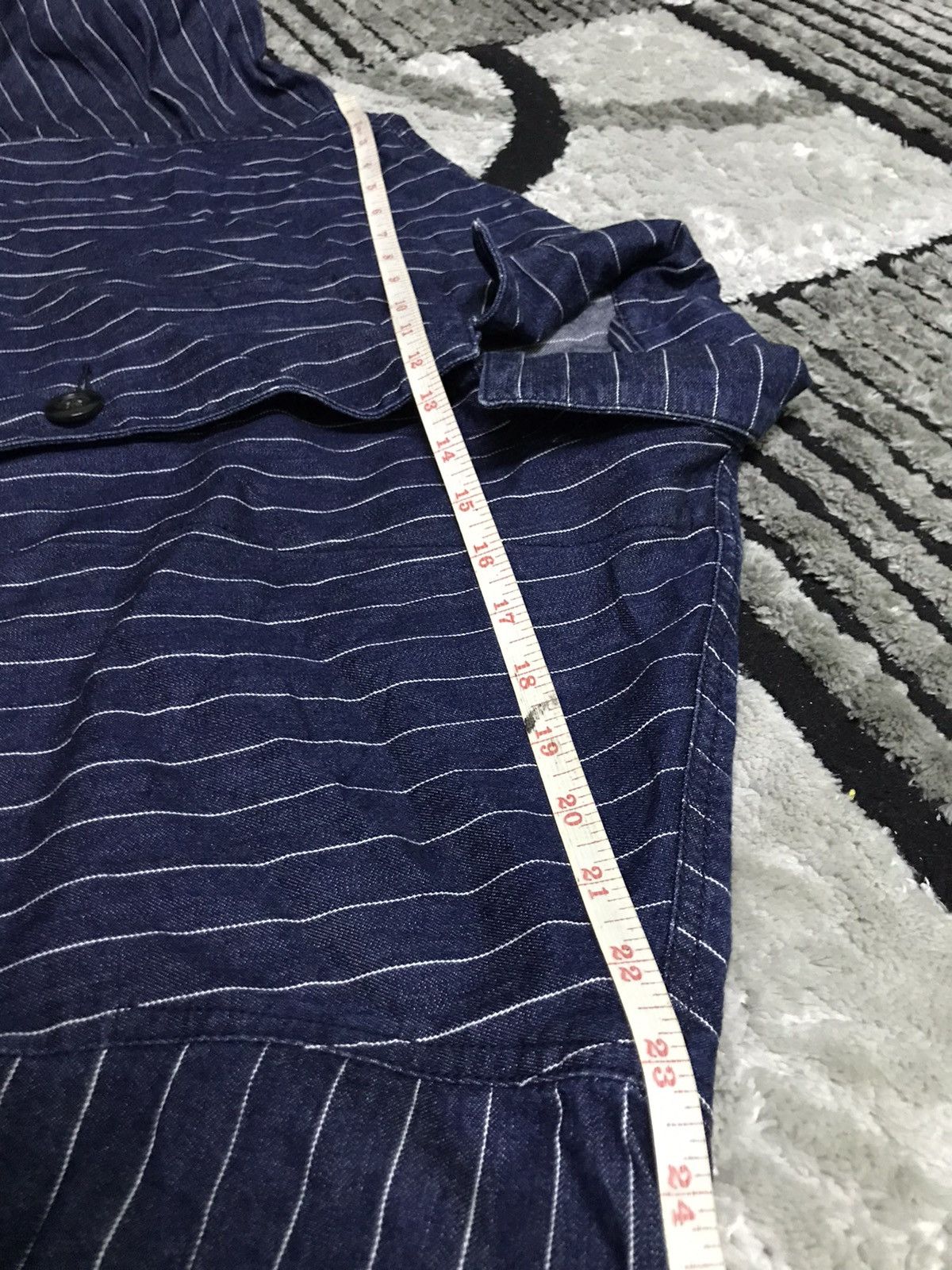 Uniqlo GU big logo stripes long jacket Size US S / EU 44-46 / 1 - 10 Thumbnail