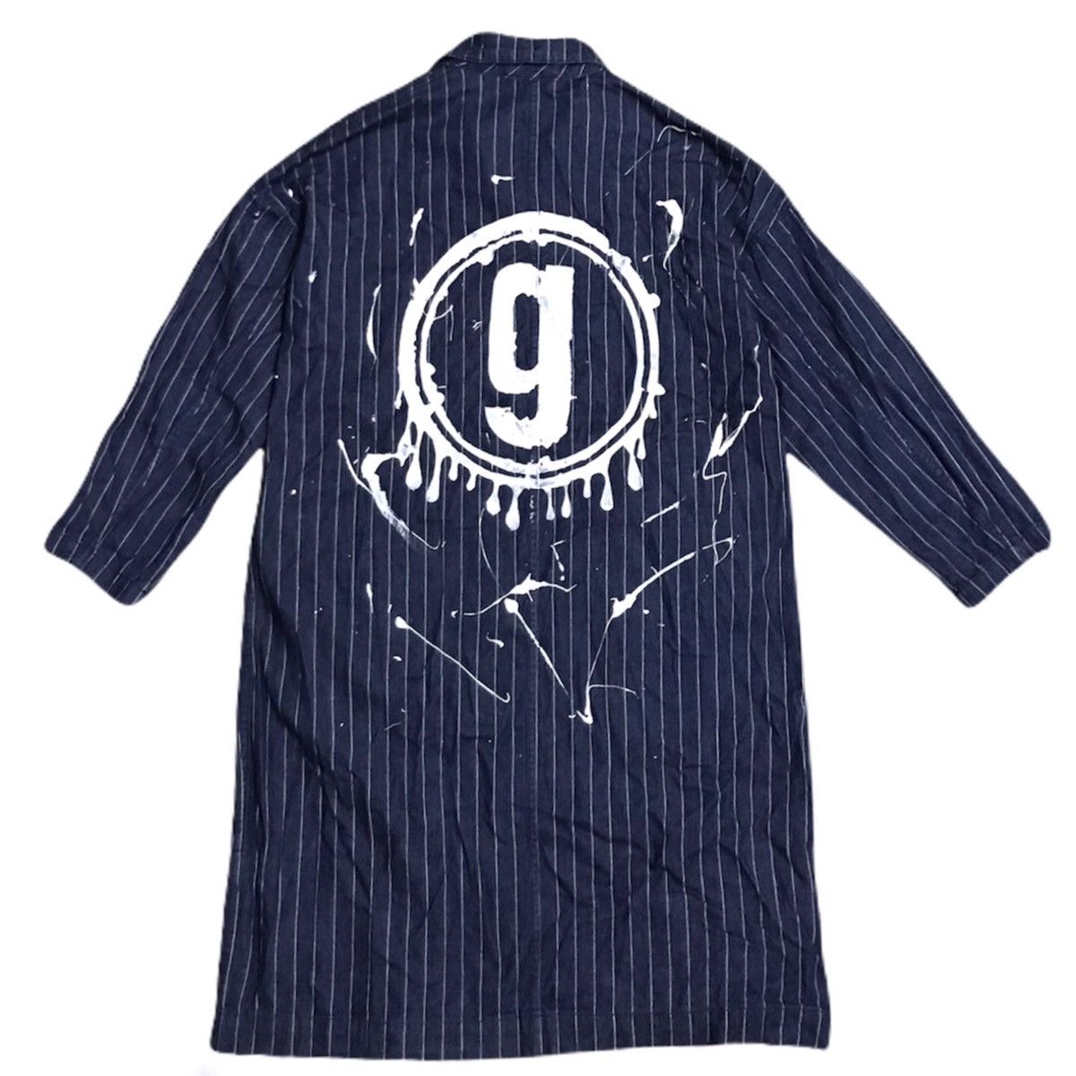 Uniqlo GU big logo stripes long jacket Size US S / EU 44-46 / 1 - 1 Thumbnail