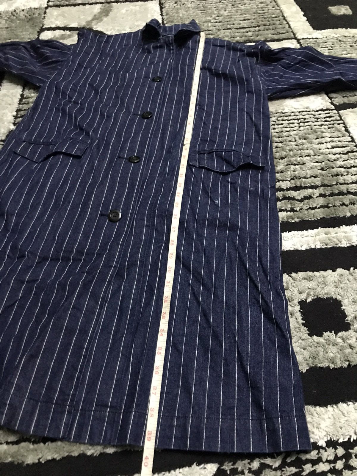 Uniqlo GU big logo stripes long jacket Size US S / EU 44-46 / 1 - 9 Thumbnail