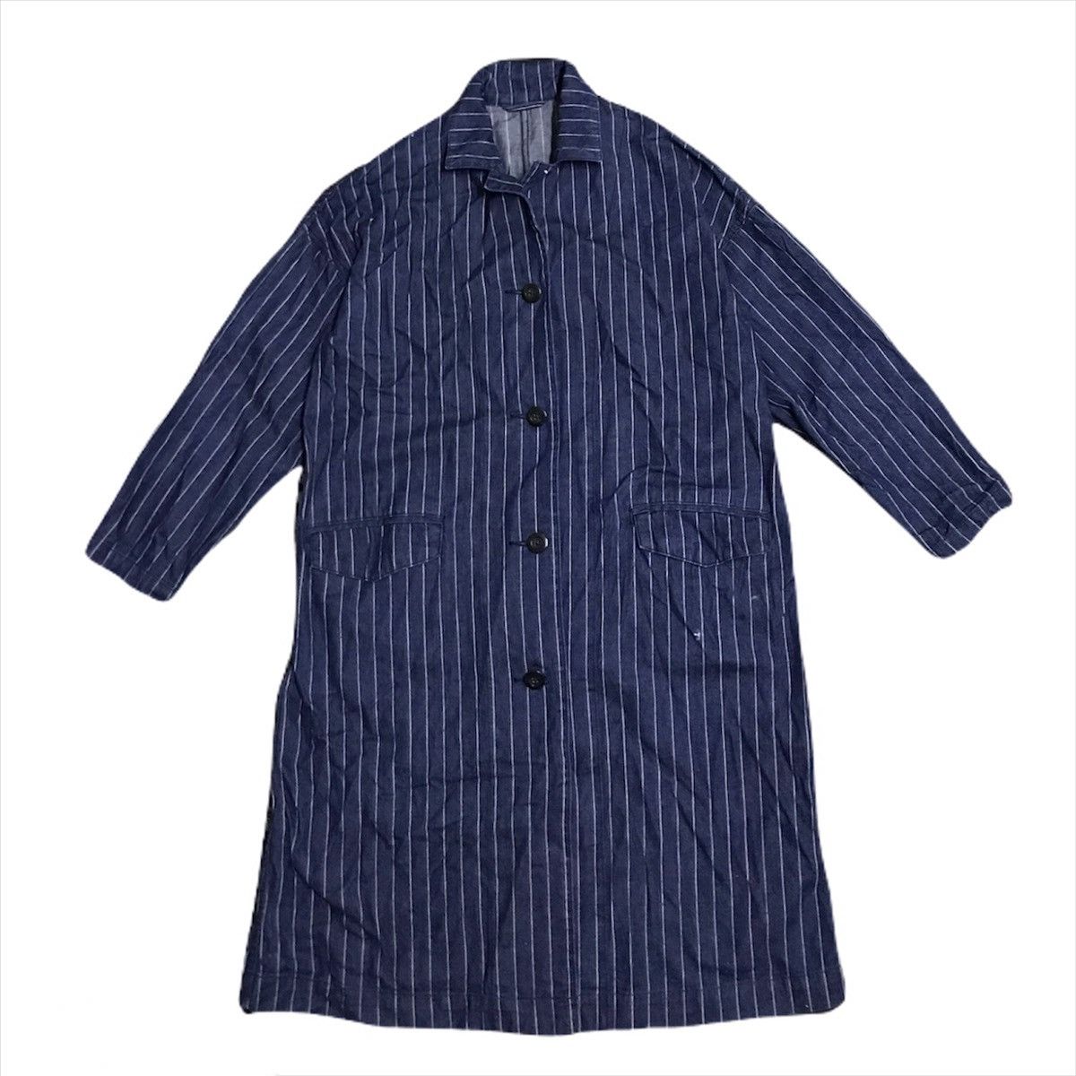 Uniqlo GU big logo stripes long jacket Size US S / EU 44-46 / 1 - 2 Thumbnail