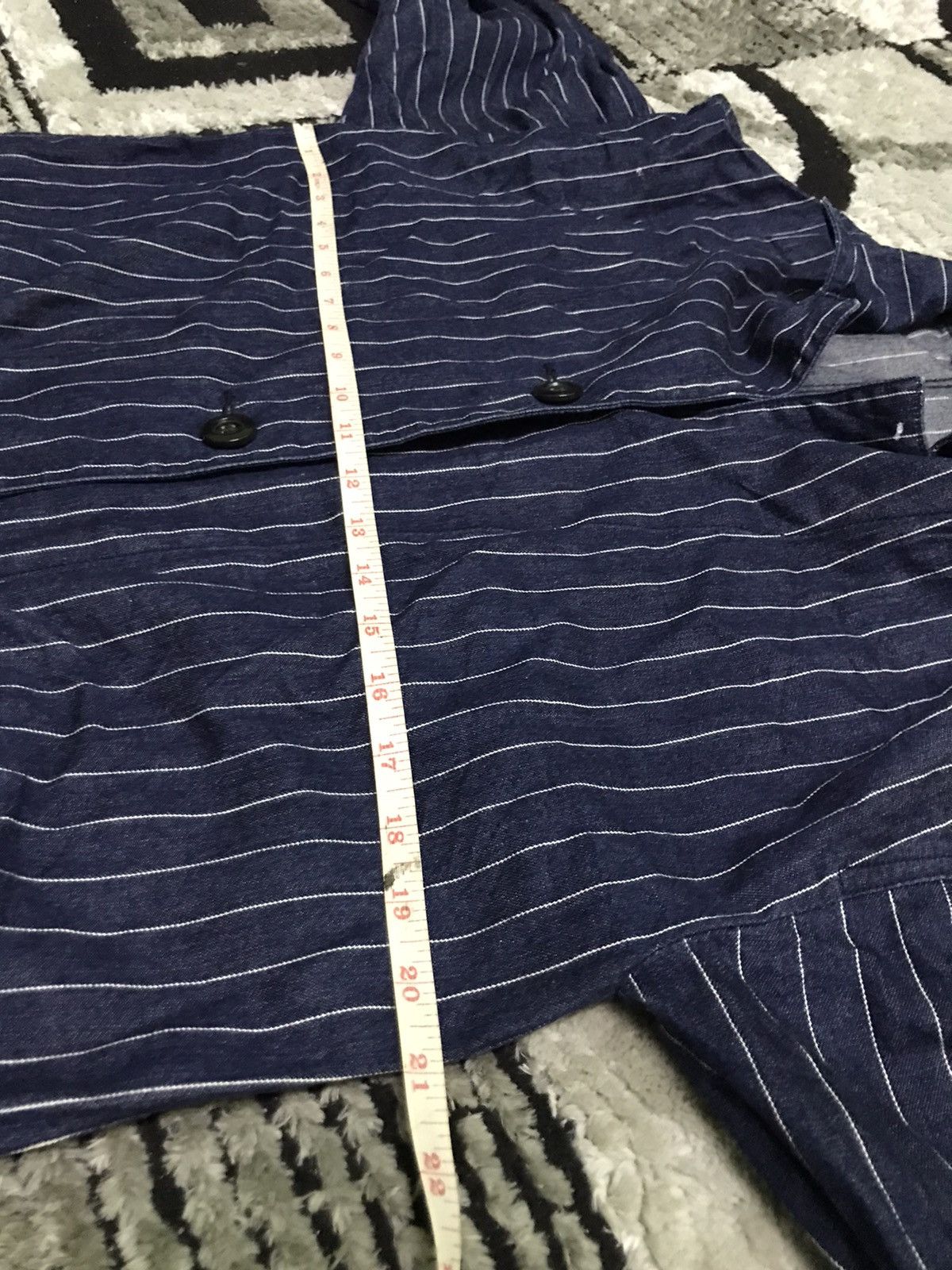 Uniqlo GU big logo stripes long jacket Size US S / EU 44-46 / 1 - 8 Thumbnail
