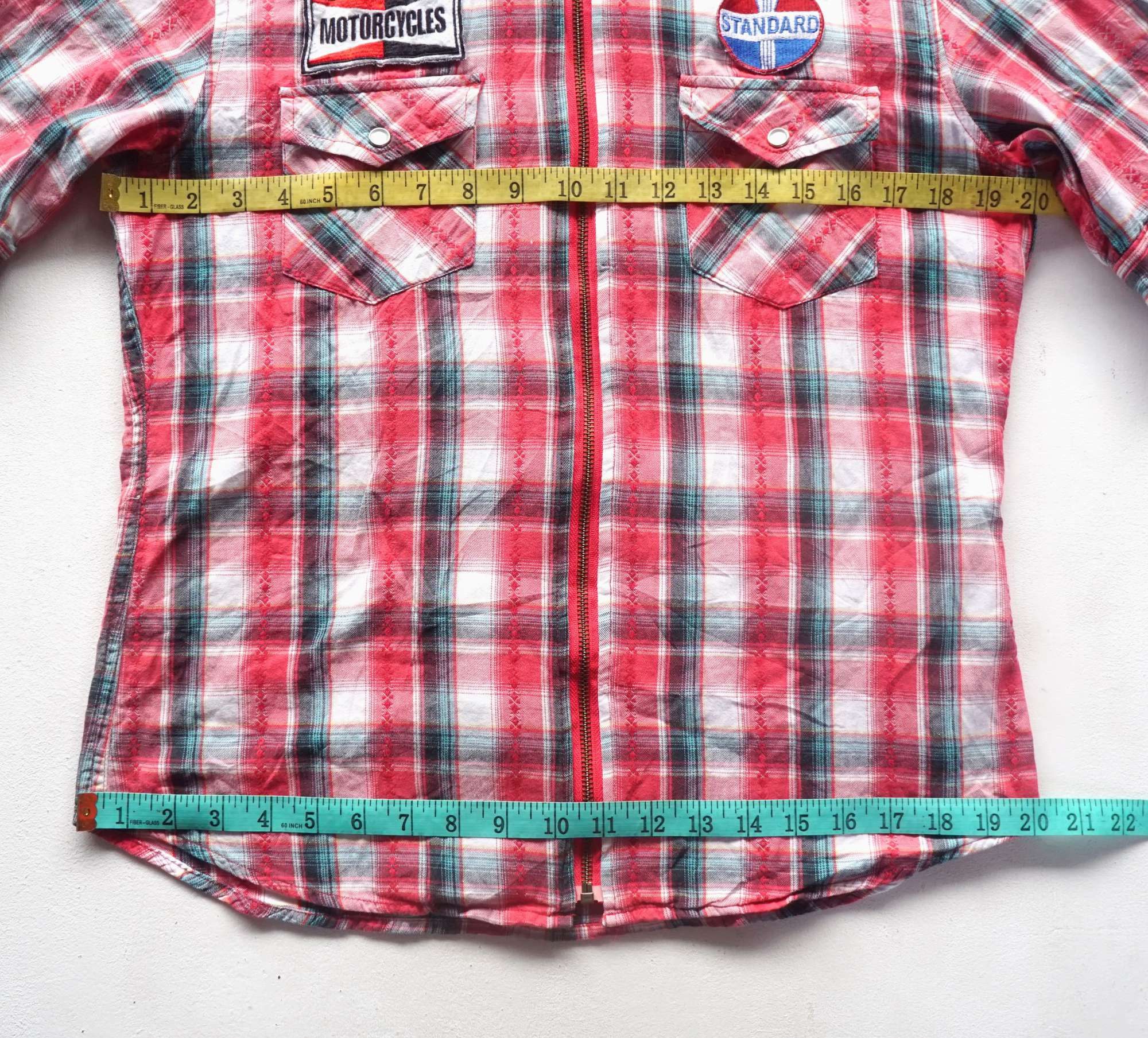 Flannel × Von Dutch VON DUTCH Hooded Zipper Plaid Shirt Size M / US 6-8 / IT 42-44 - 15 Thumbnail