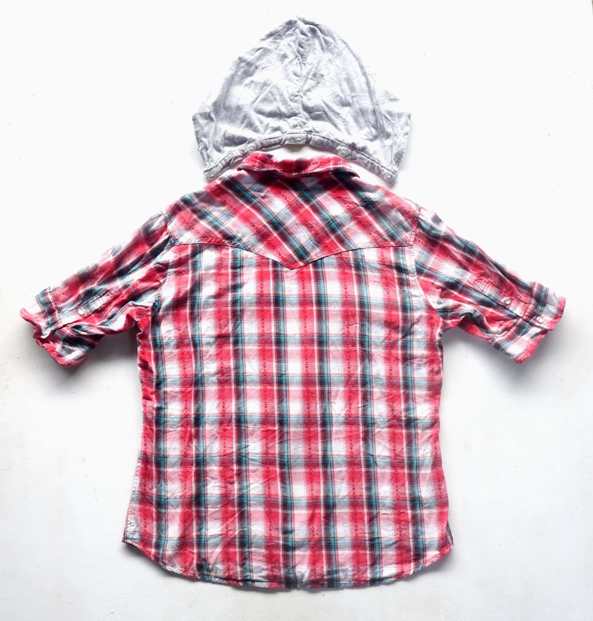 Flannel × Von Dutch VON DUTCH Hooded Zipper Plaid Shirt Size M / US 6-8 / IT 42-44 - 2 Thumbnail
