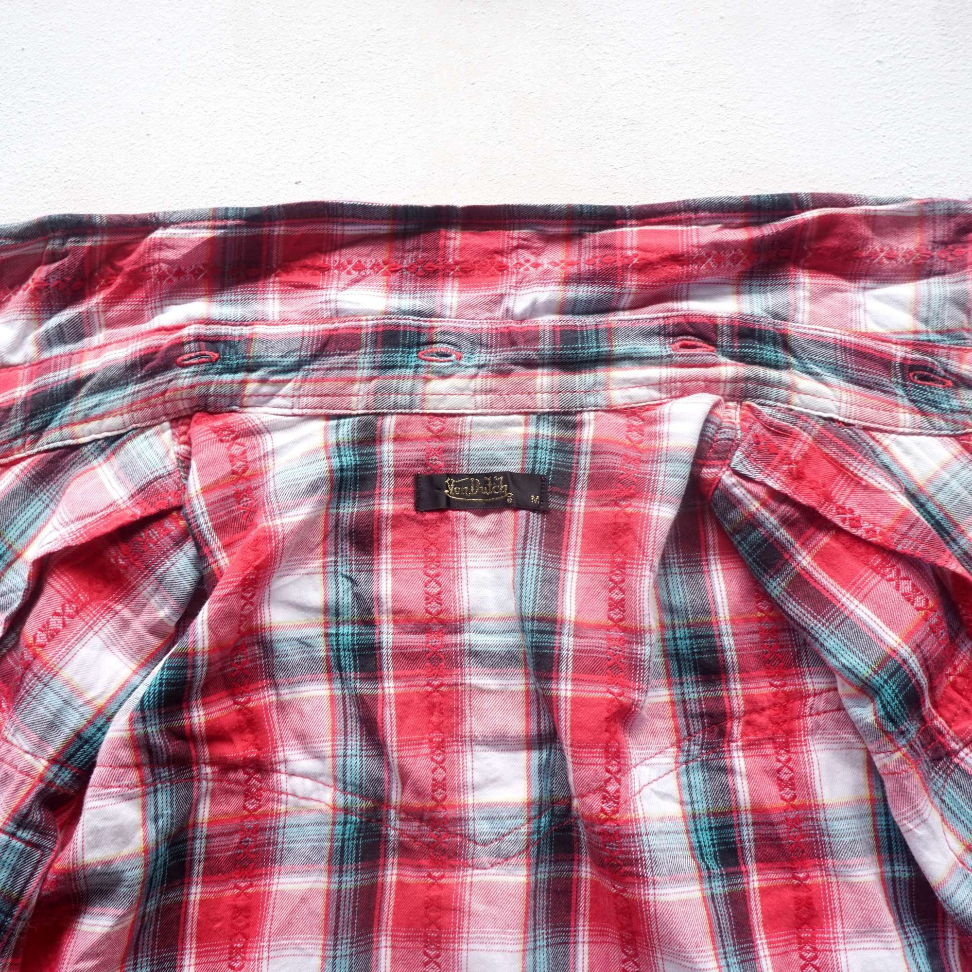 Flannel × Von Dutch VON DUTCH Hooded Zipper Plaid Shirt Size M / US 6-8 / IT 42-44 - 12 Thumbnail