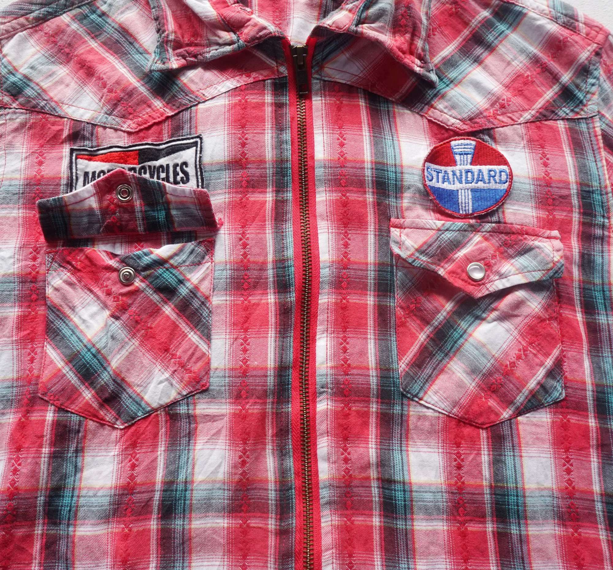 Flannel × Von Dutch VON DUTCH Hooded Zipper Plaid Shirt Size M / US 6-8 / IT 42-44 - 5 Thumbnail
