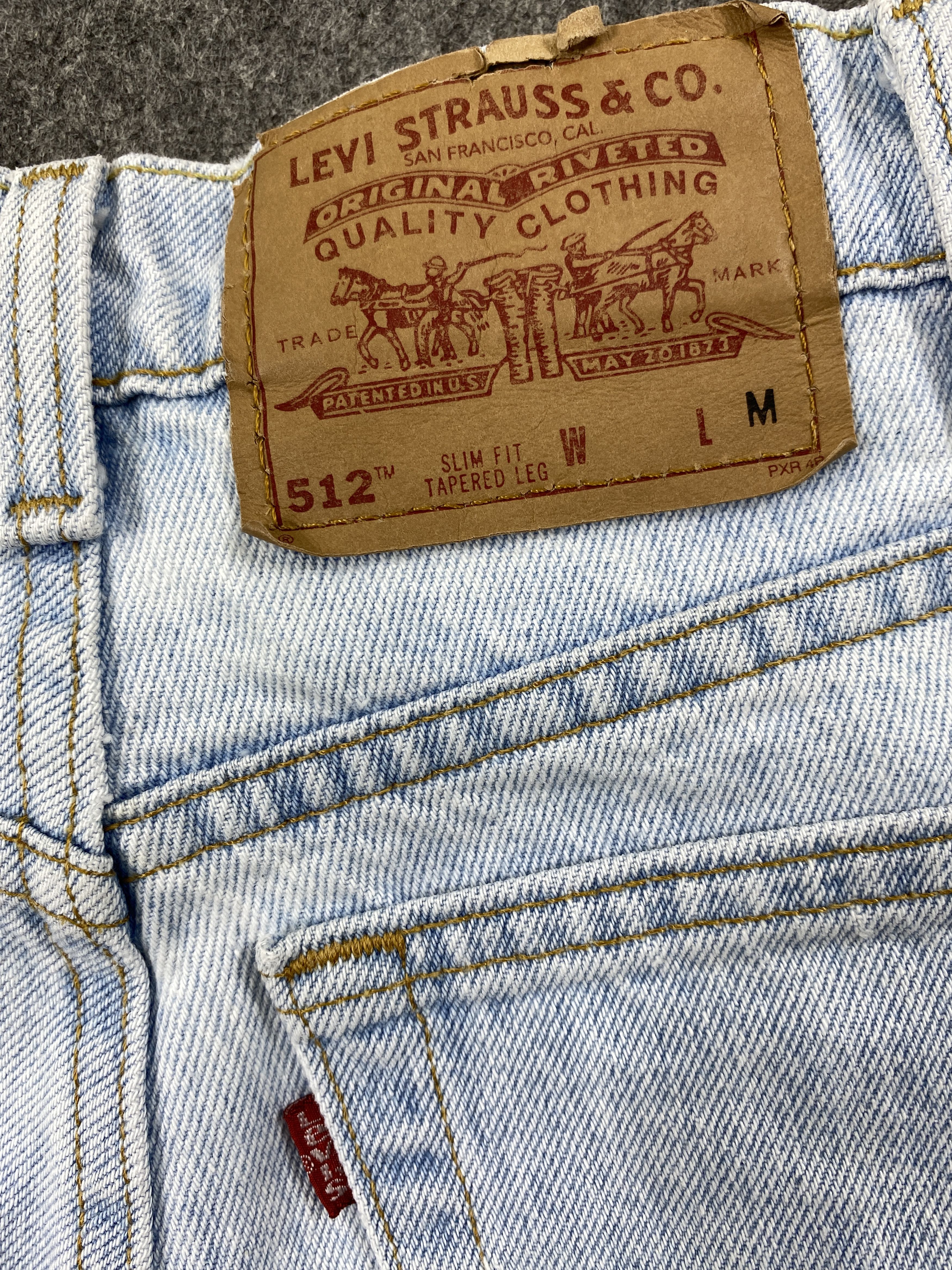 Levi's Light Blue Wash Vintage Levi's 512 USA 24x31 Denim -JN1410 Size US 26 / EU 42 - 10 Thumbnail