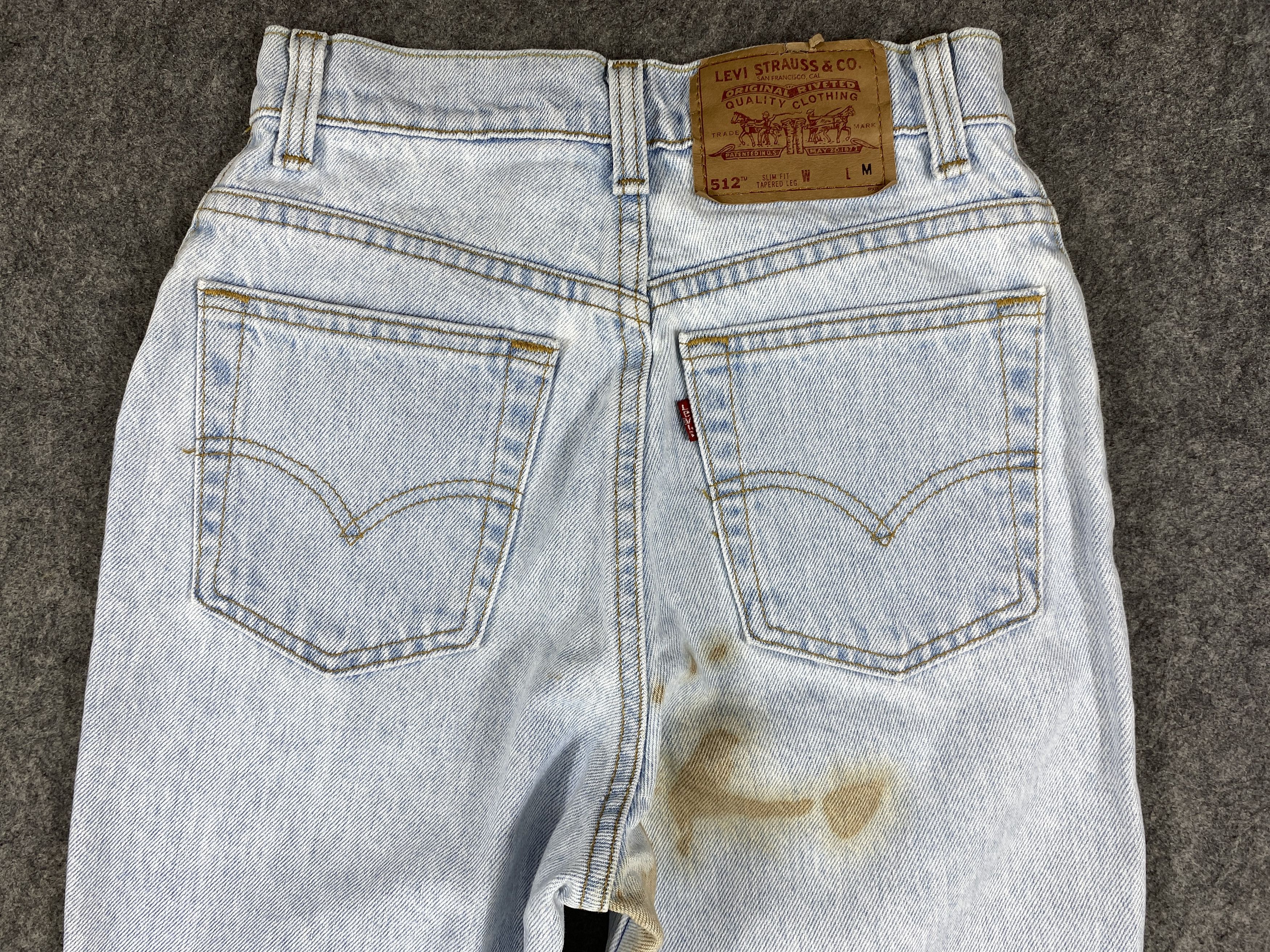 Levi's Light Blue Wash Vintage Levi's 512 USA 24x31 Denim -JN1410 Size US 26 / EU 42 - 4 Thumbnail