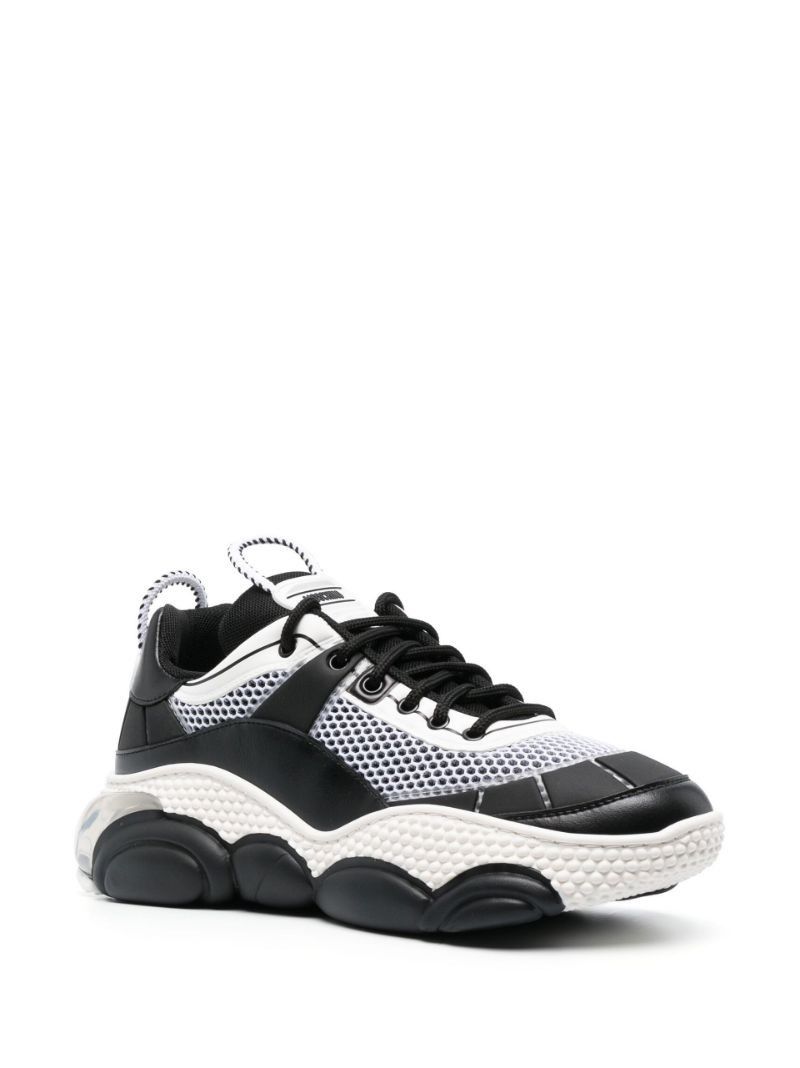 Black Teddy Bubble Low-Top Sneakers
