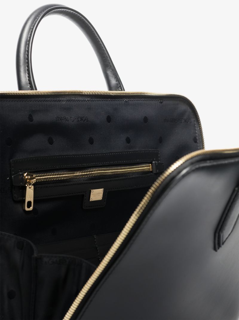 Black Leather Laptop Bag