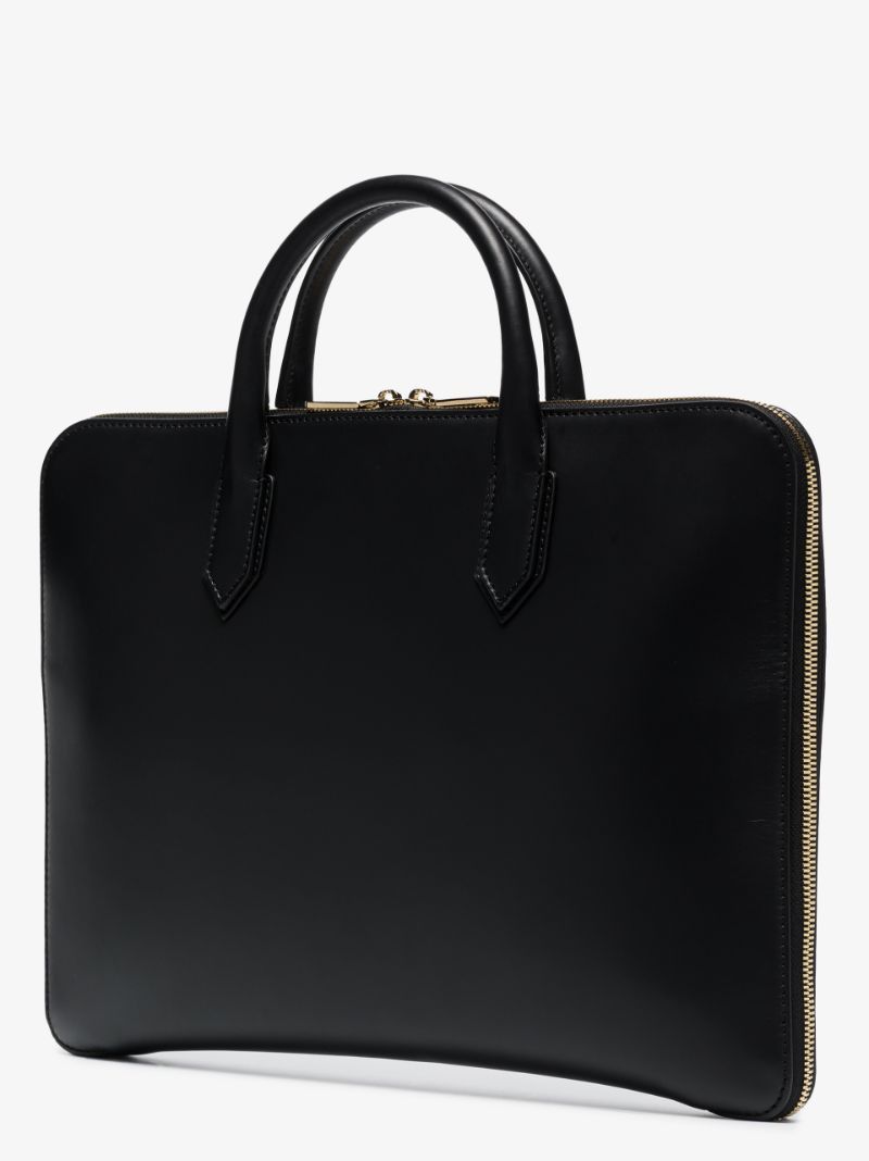 Black Leather Laptop Bag
