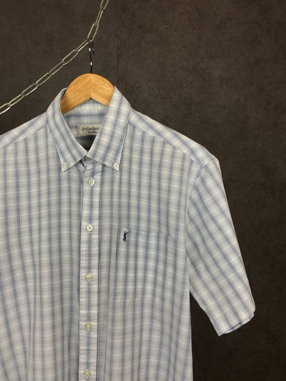 Yves Saint Laurent YSL Yves Saint Laurent luxury streetwear vintage shirt Size US L / EU 52-54 / 3 - 2 Thumbnail