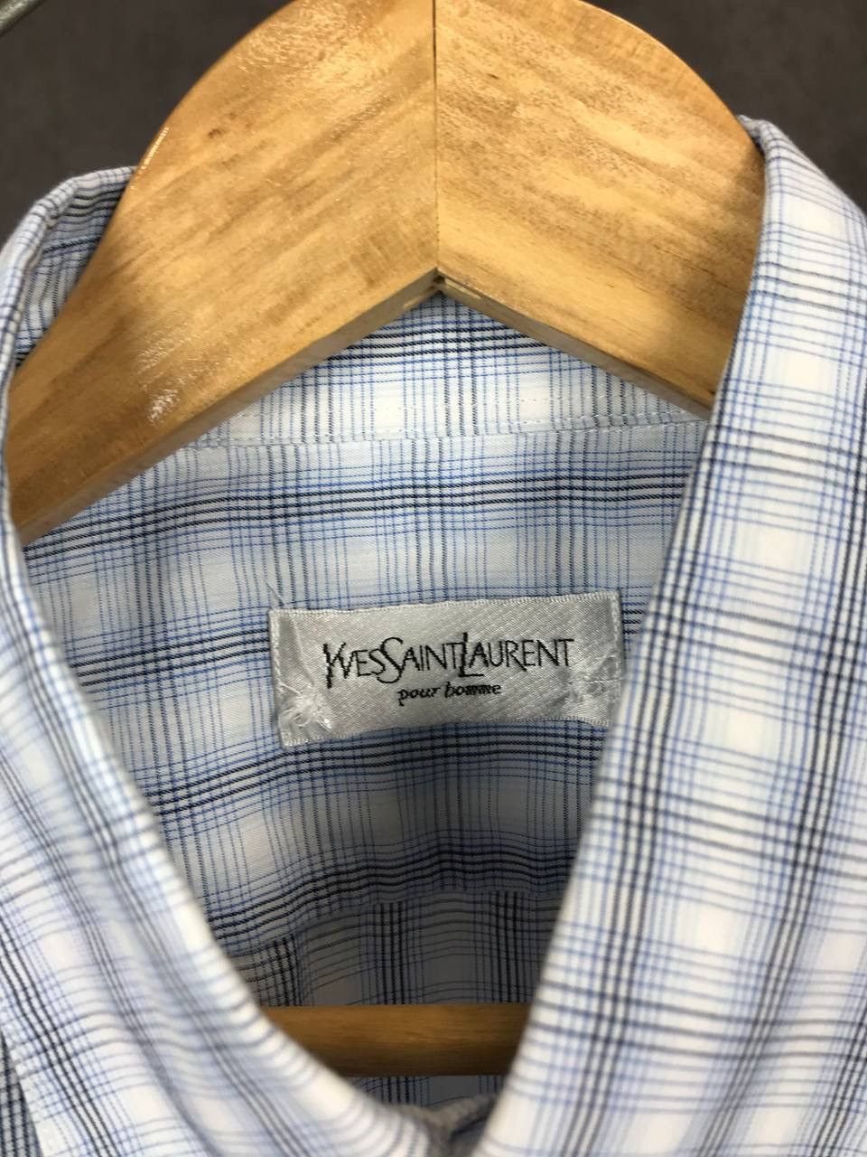 Yves Saint Laurent YSL Yves Saint Laurent luxury streetwear vintage shirt Size US L / EU 52-54 / 3 - 3 Thumbnail
