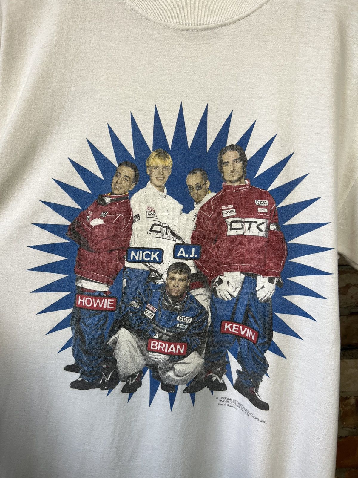 Band Tees × Vintage Vintage Backstreet boys t-shirt 1997 like boyzone 90s Size US L / EU 52-54 / 3 - 2 Thumbnail