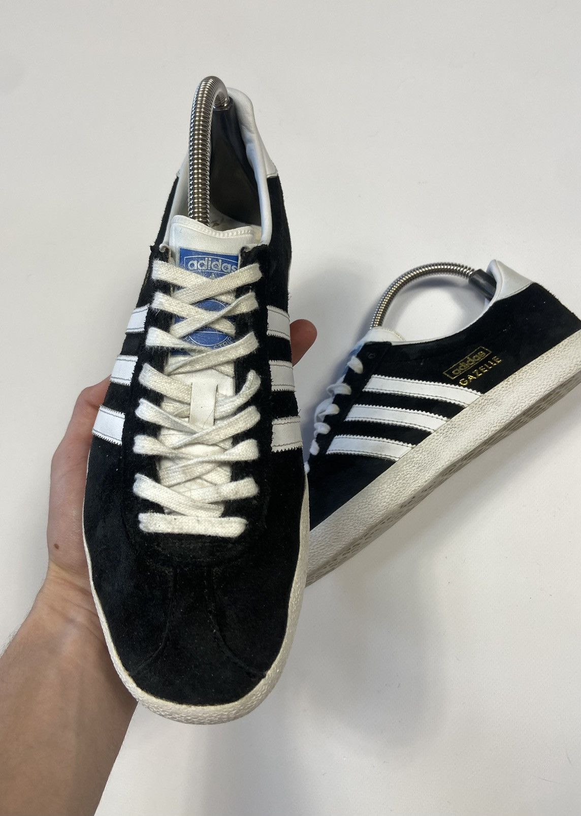 Adidas Adidas gazelle sneakers Streetwear leather hype rare VTg Y2K Size US 8.5 / EU 41-42 - 3 Thumbnail