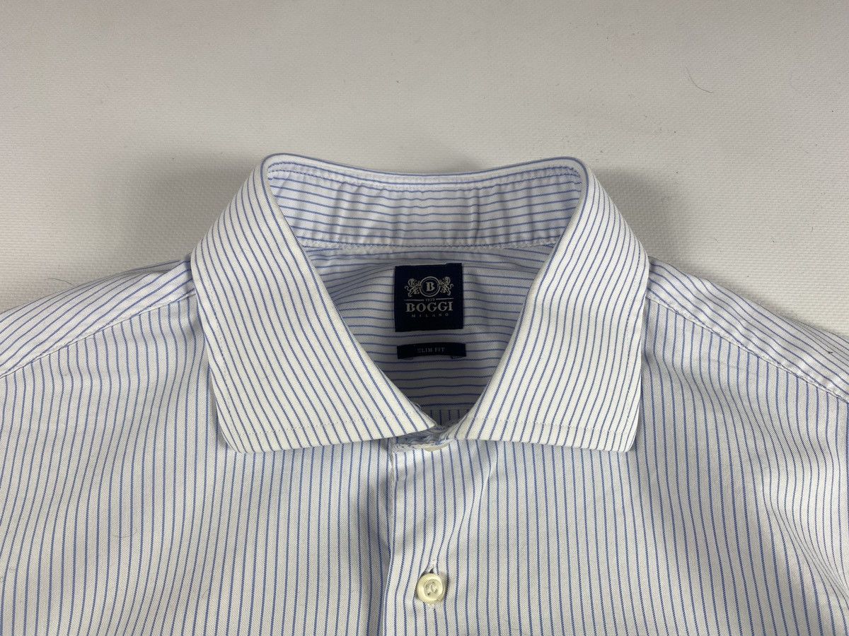 Boggi Boggi Milano Striped Shirt Long Sleeve Size US L / EU 52-54 / 3 - 3 Thumbnail