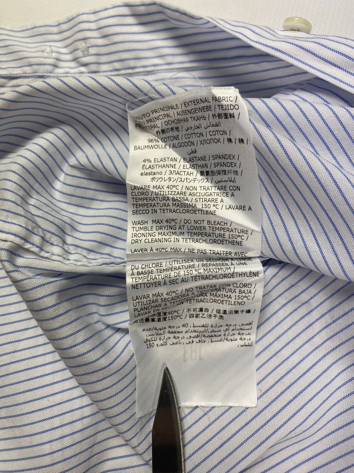 Boggi Boggi Milano Striped Shirt Long Sleeve Size US L / EU 52-54 / 3 - 9 Thumbnail