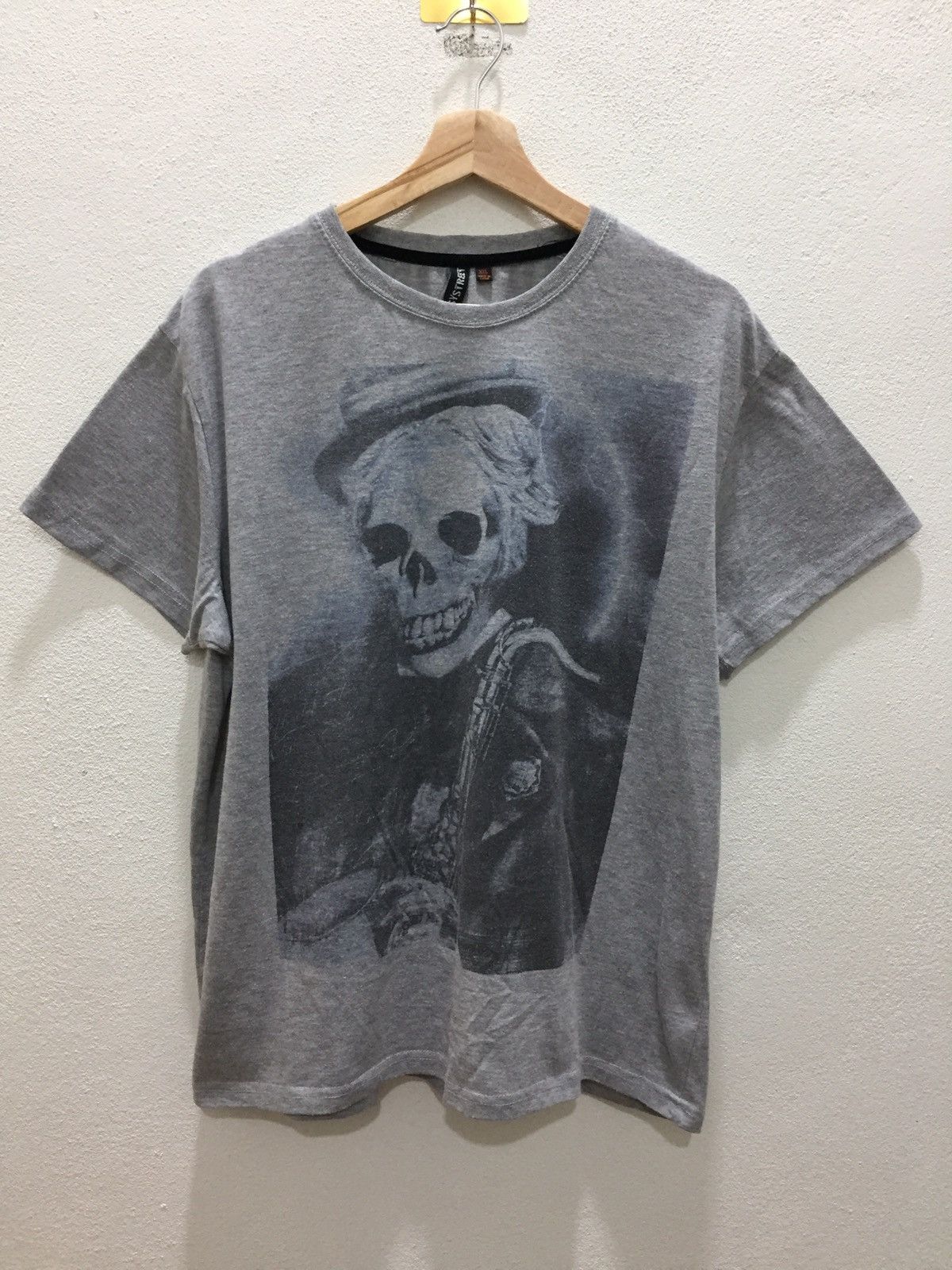 Vintage Skull Haloween Tee #T1-3 Size US XXL / EU 58 / 5 - 1 Thumbnail