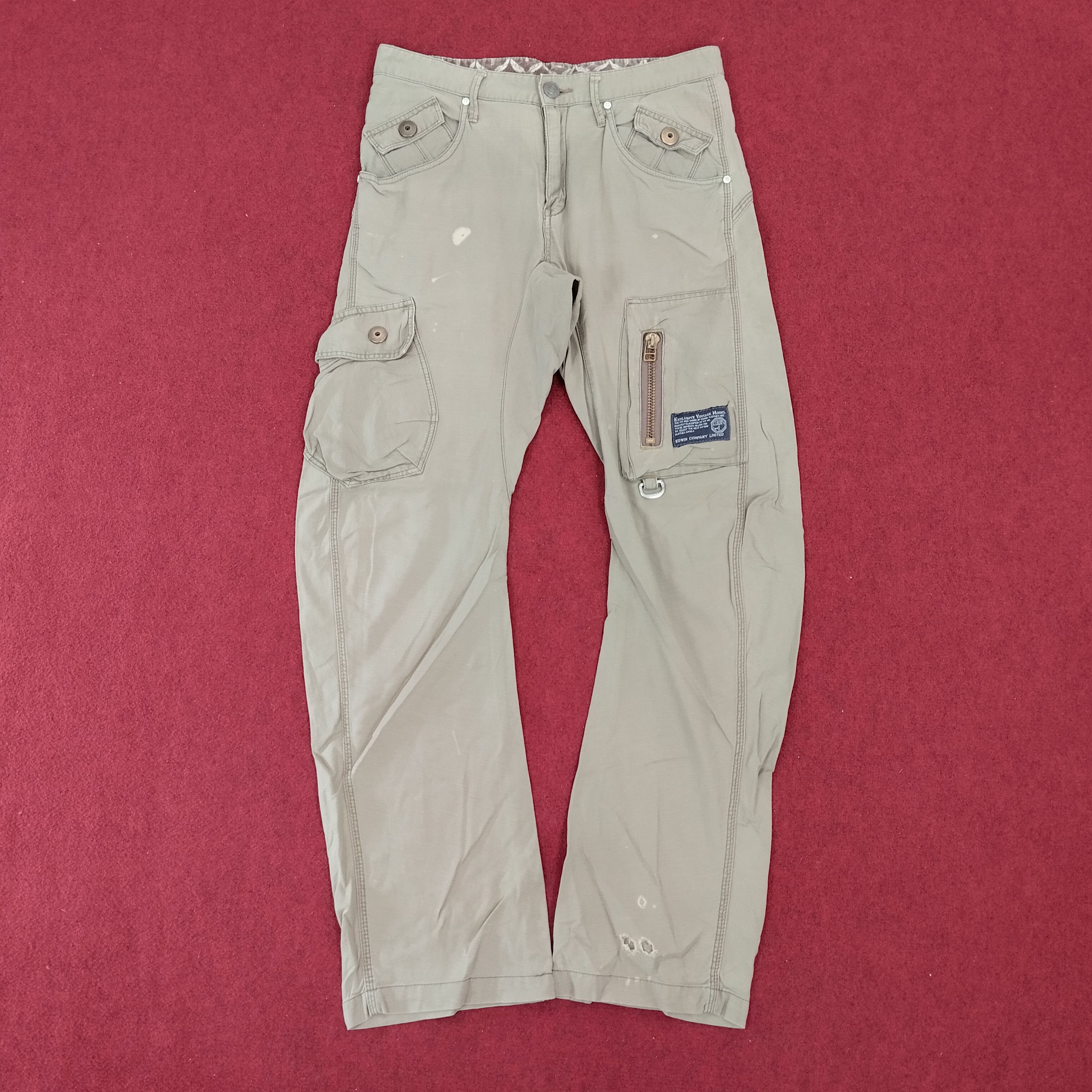 EDWIN Cargo Tactical Pocket Streetwear Trousers Pants