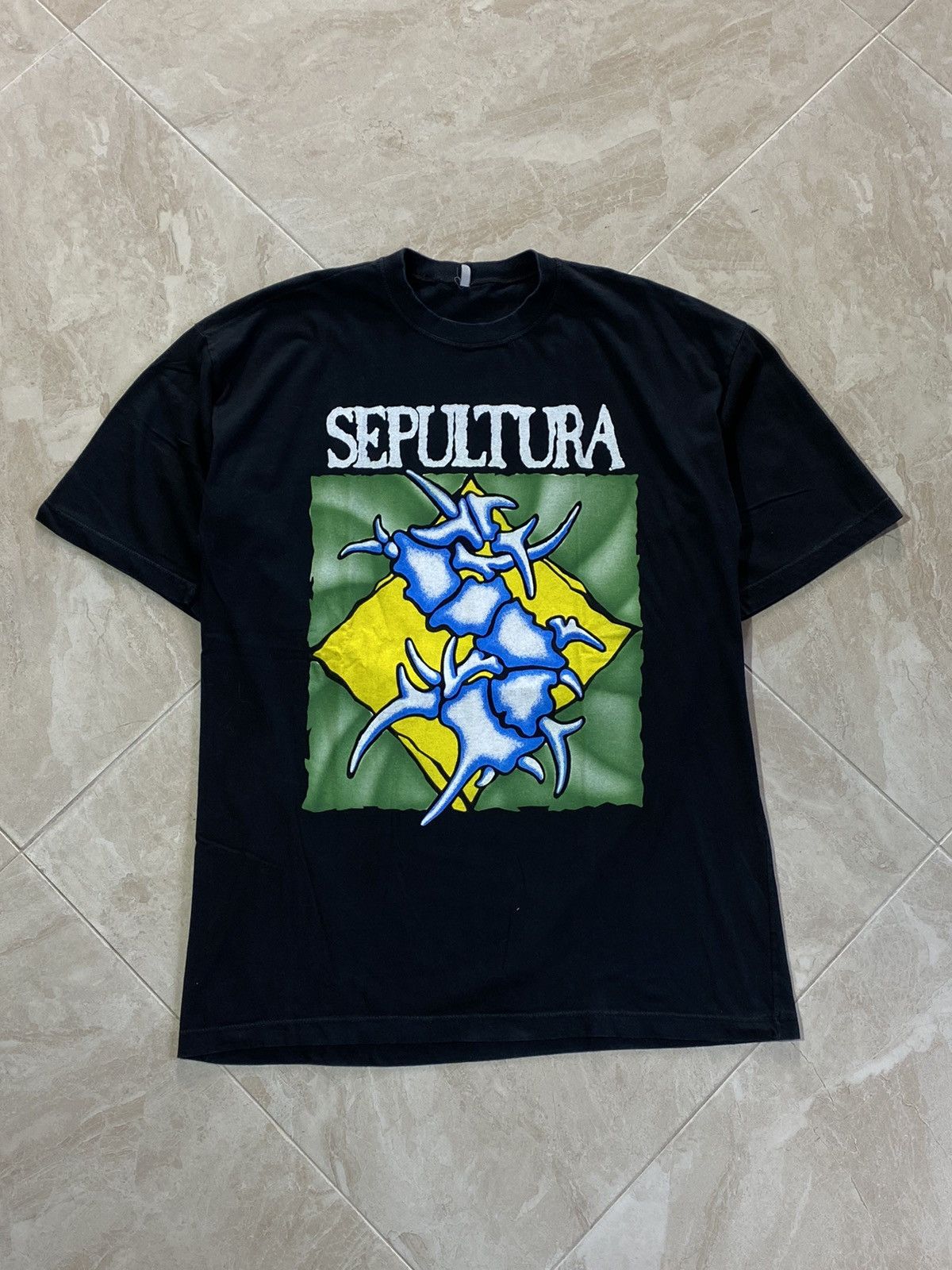Band Tees × Vintage Vintage Sepultura Brazil rock band t-shirt Size US L / EU 52-54 / 3 - 1 Thumbnail