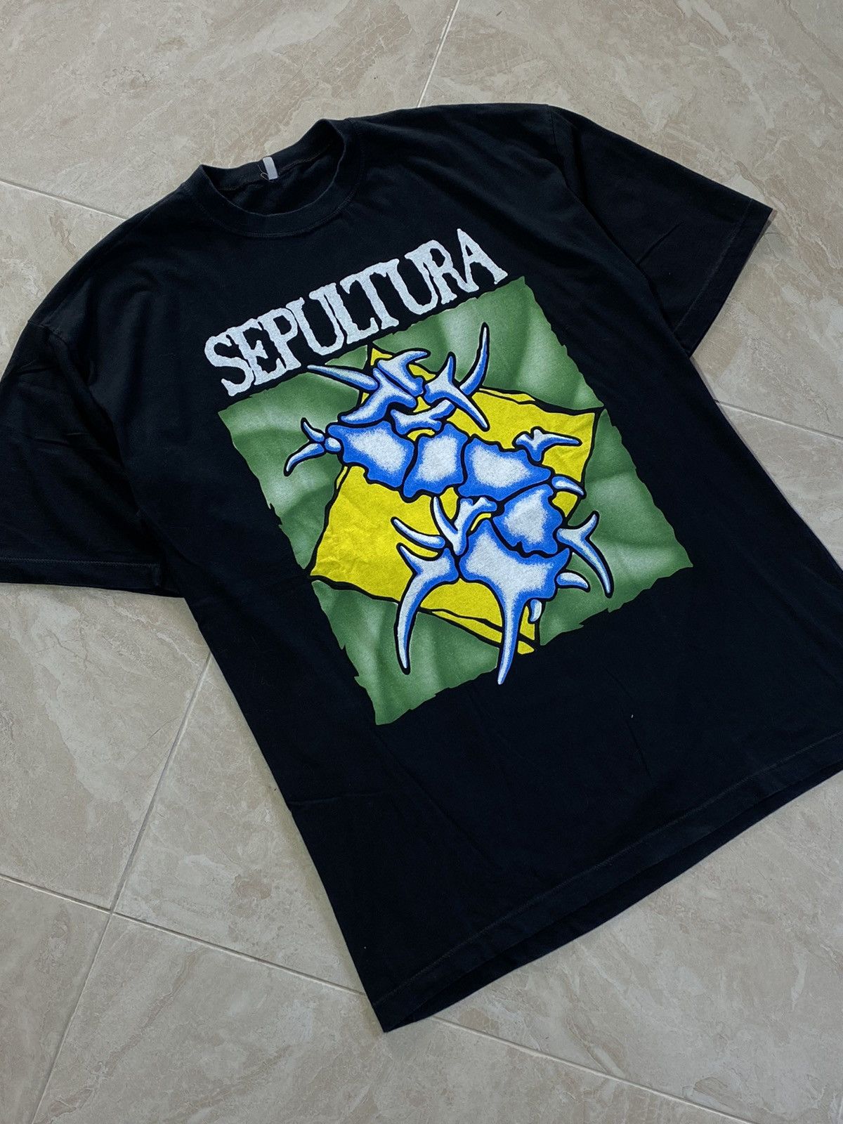 Band Tees × Vintage Vintage Sepultura Brazil rock band t-shirt Size US L / EU 52-54 / 3 - 3 Thumbnail