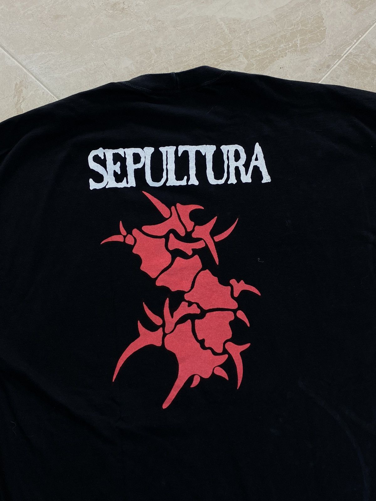 Band Tees × Vintage Vintage Sepultura Brazil rock band t-shirt Size US L / EU 52-54 / 3 - 15 Thumbnail