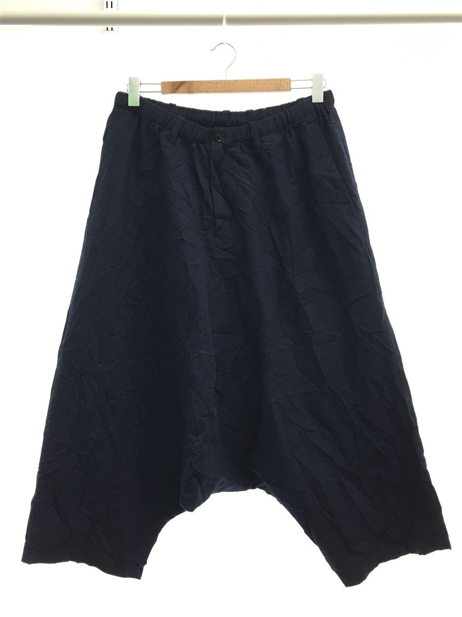 Shorts Navy Polyester Saruel Plain Half Pants