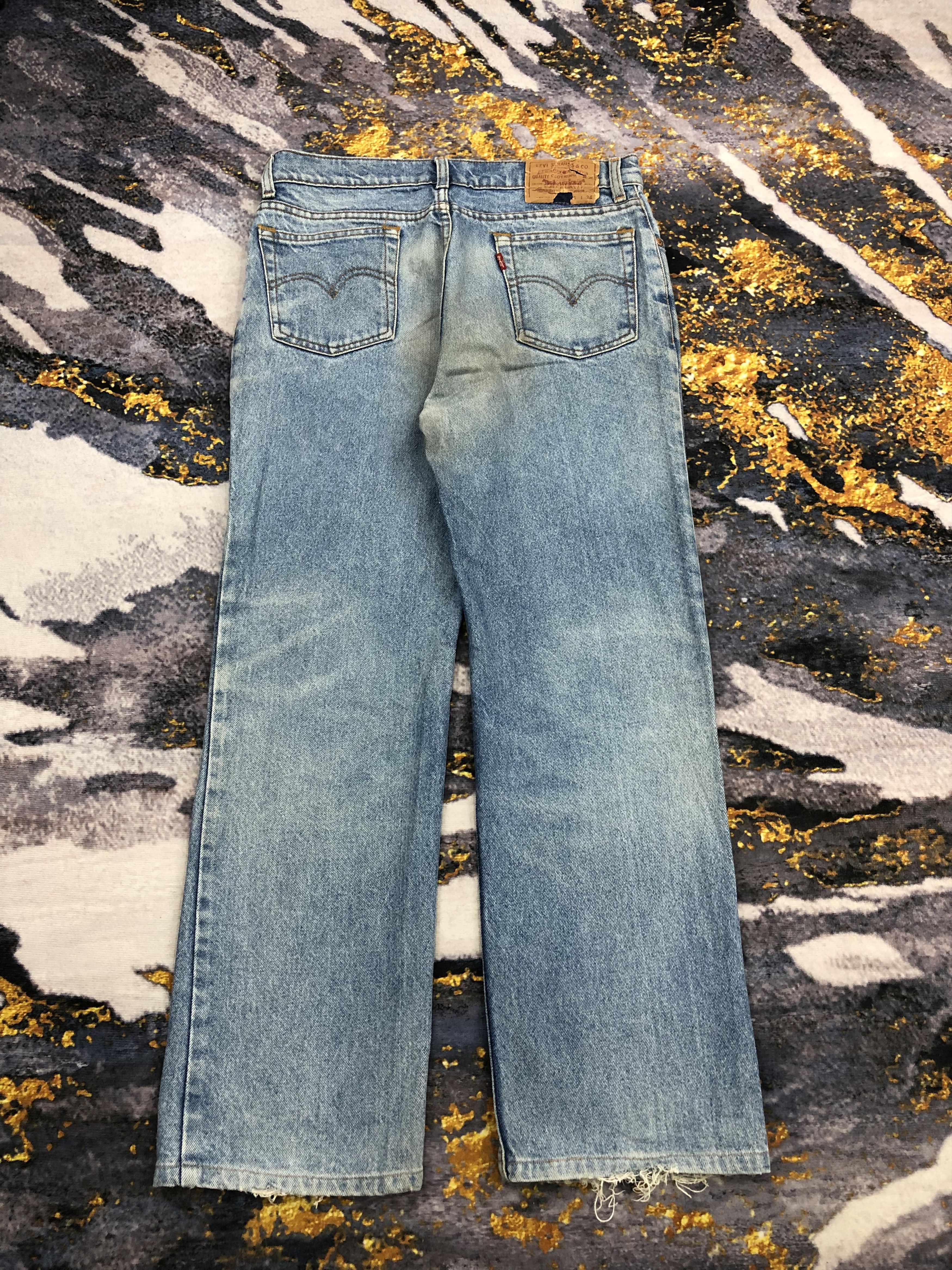 Levi's Vintage Levis 505 Light Wash Denim DPP0132 Size US 34 / EU 50 - 3 Thumbnail