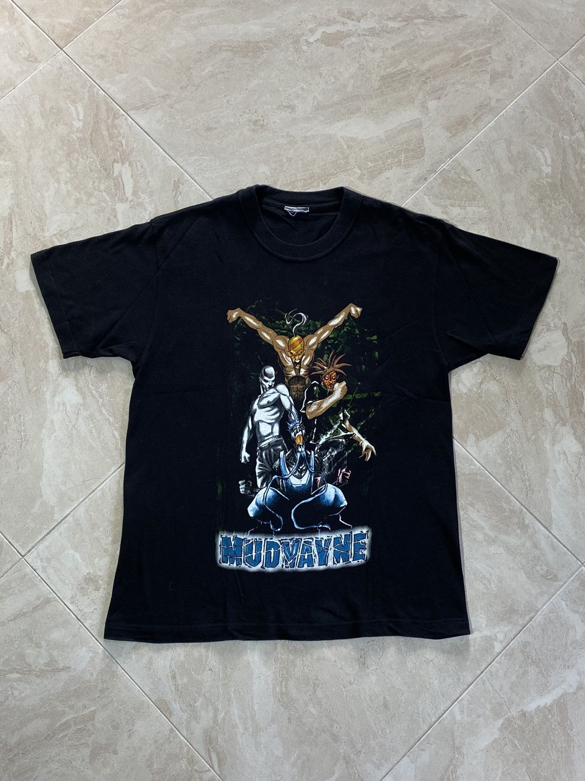 Vintage 00s Mudvayne Superheroes band tee