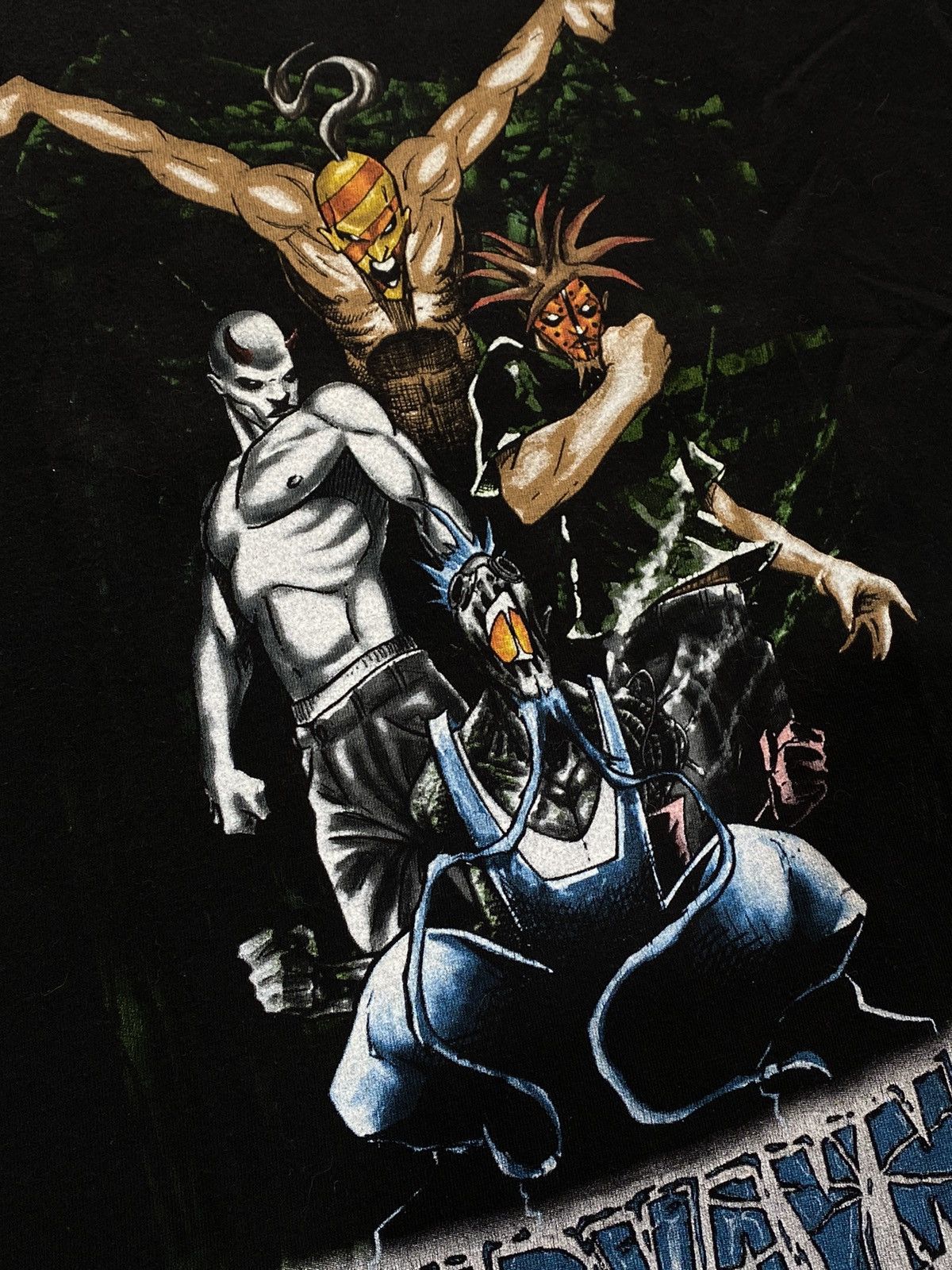 Band Tees × Vintage Vintage 00s Mudvayne Superheroes band tee Size US L / EU 52-54 / 3 - 6 Thumbnail