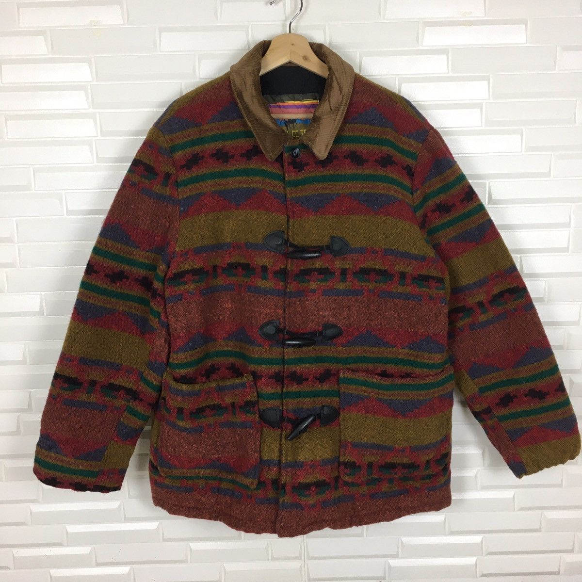Native Santa Fe Trail Wool Navajo Duffle Coat Size US L / EU 52-54 / 3 - 1 Thumbnail
