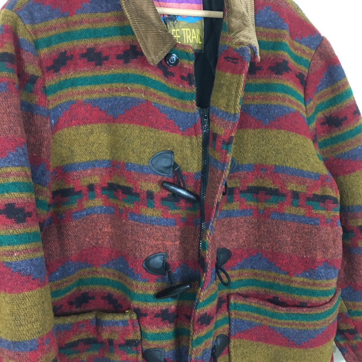 Native Santa Fe Trail Wool Navajo Duffle Coat Size US L / EU 52-54 / 3 - 6 Thumbnail