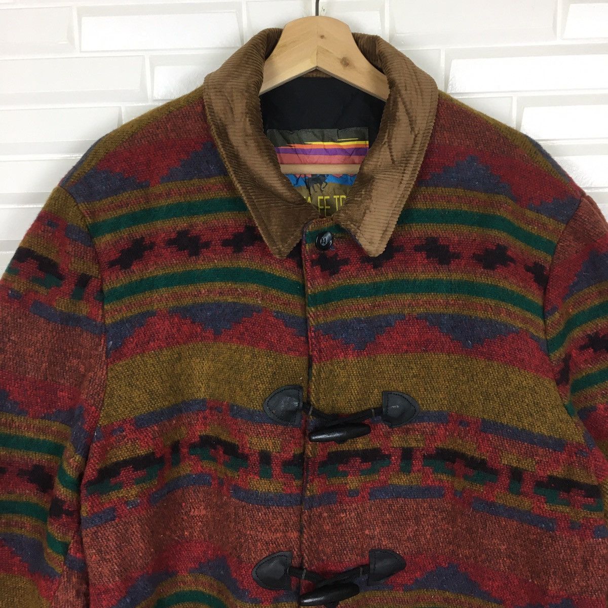 Native Santa Fe Trail Wool Navajo Duffle Coat Size US L / EU 52-54 / 3 - 5 Thumbnail